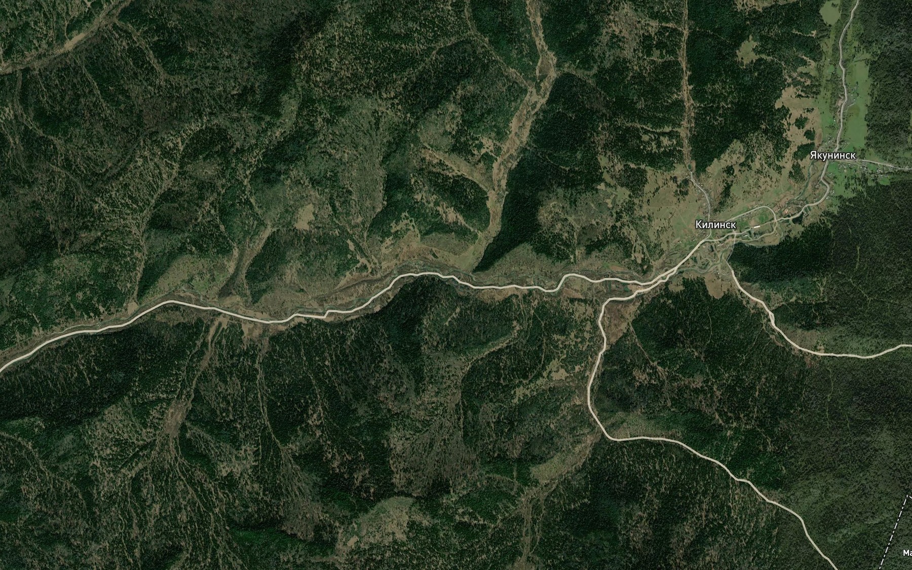 Satellite map of the Kazyl