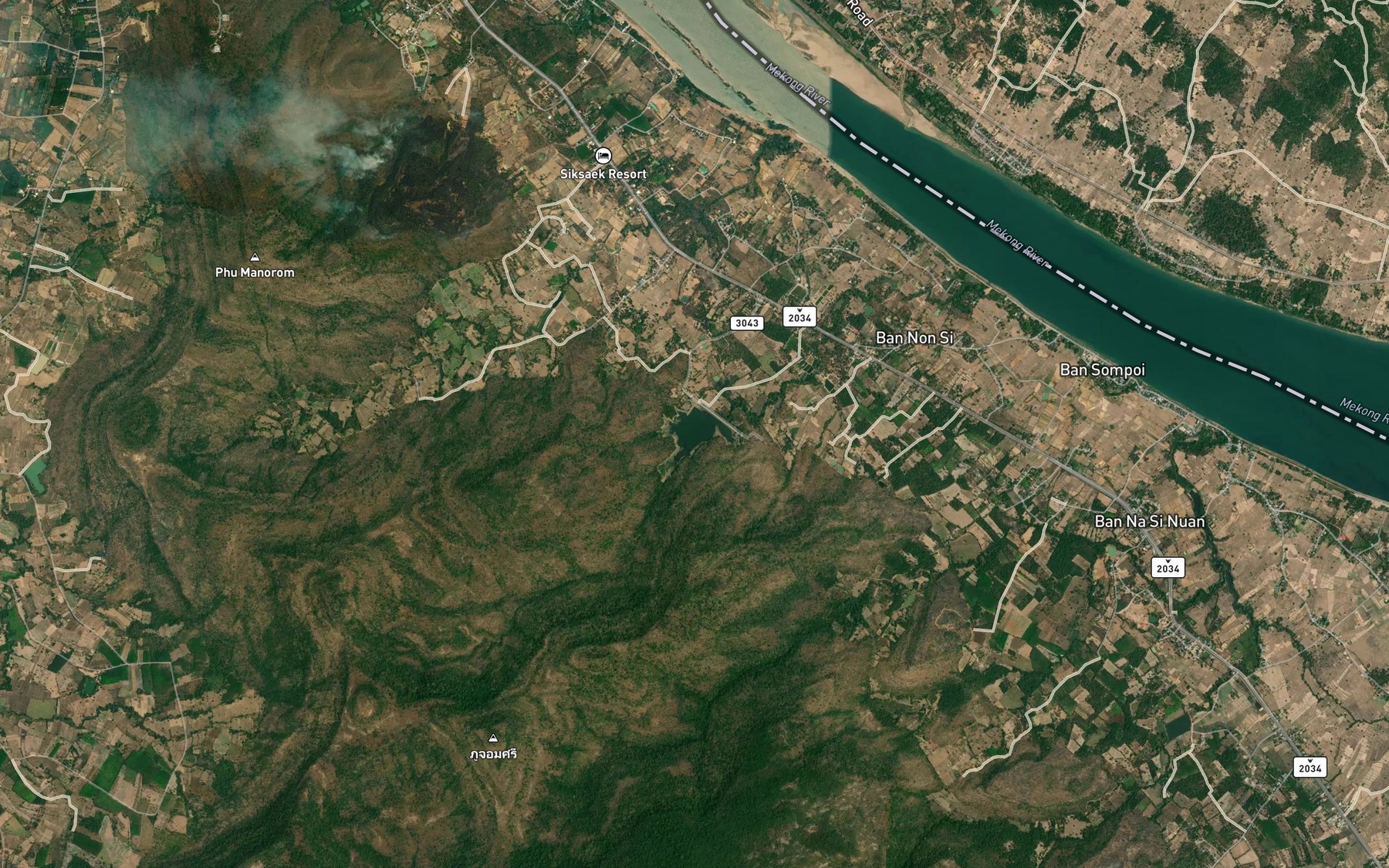Satellite map of the Ang Kep Nam Huai Sing