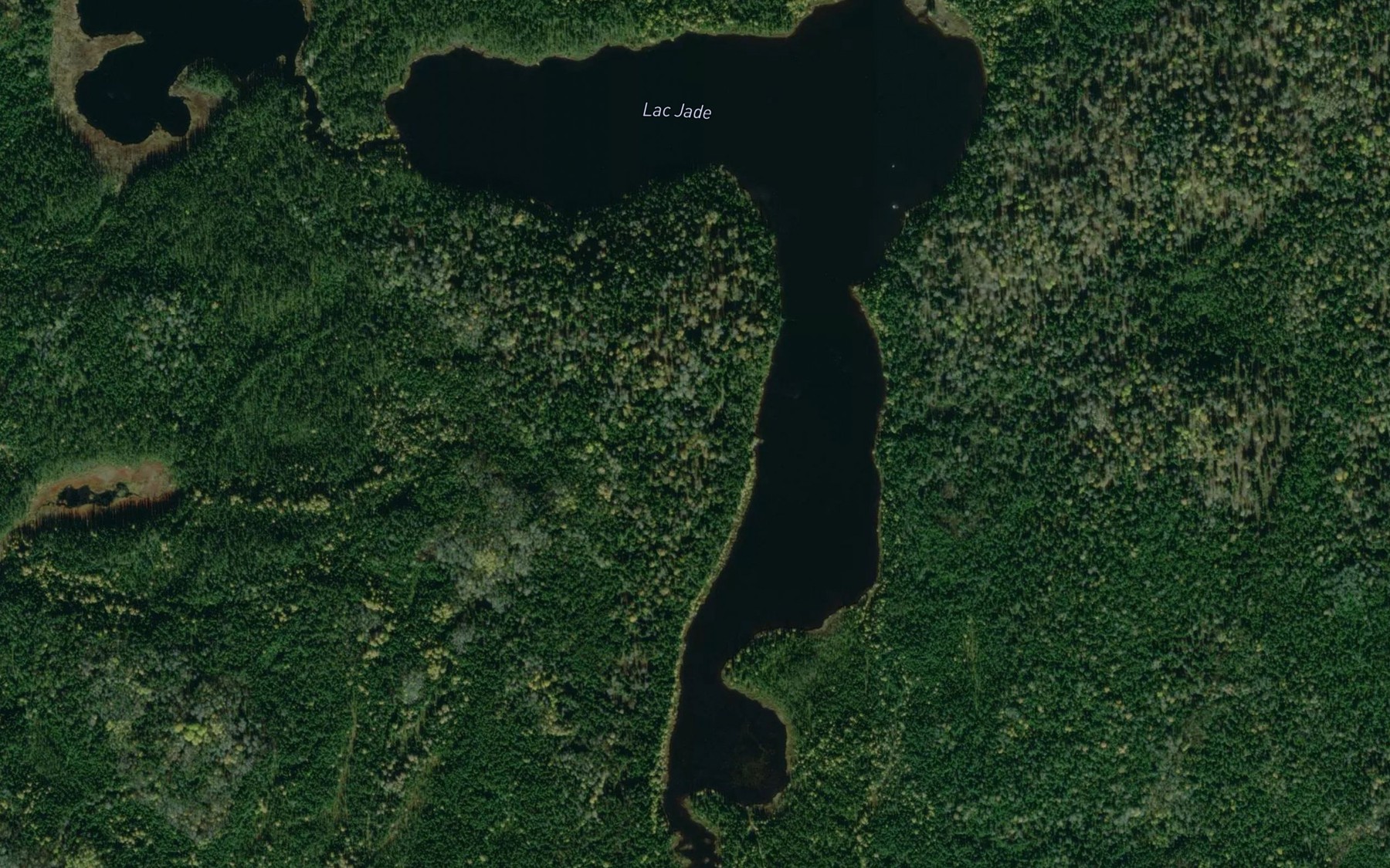 Satellite map of the Lac Jade