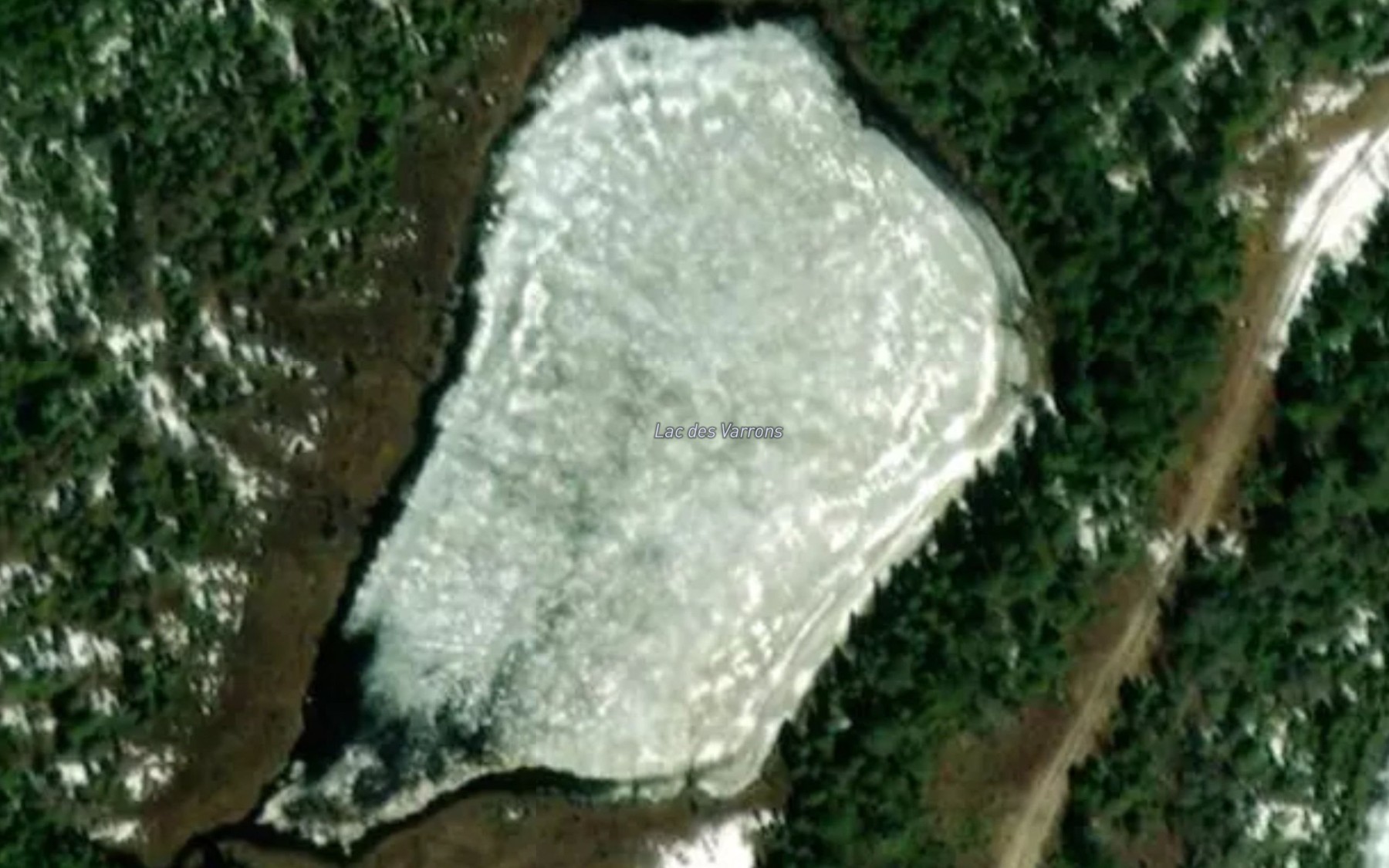 Satellite map of the Lac des Varrons