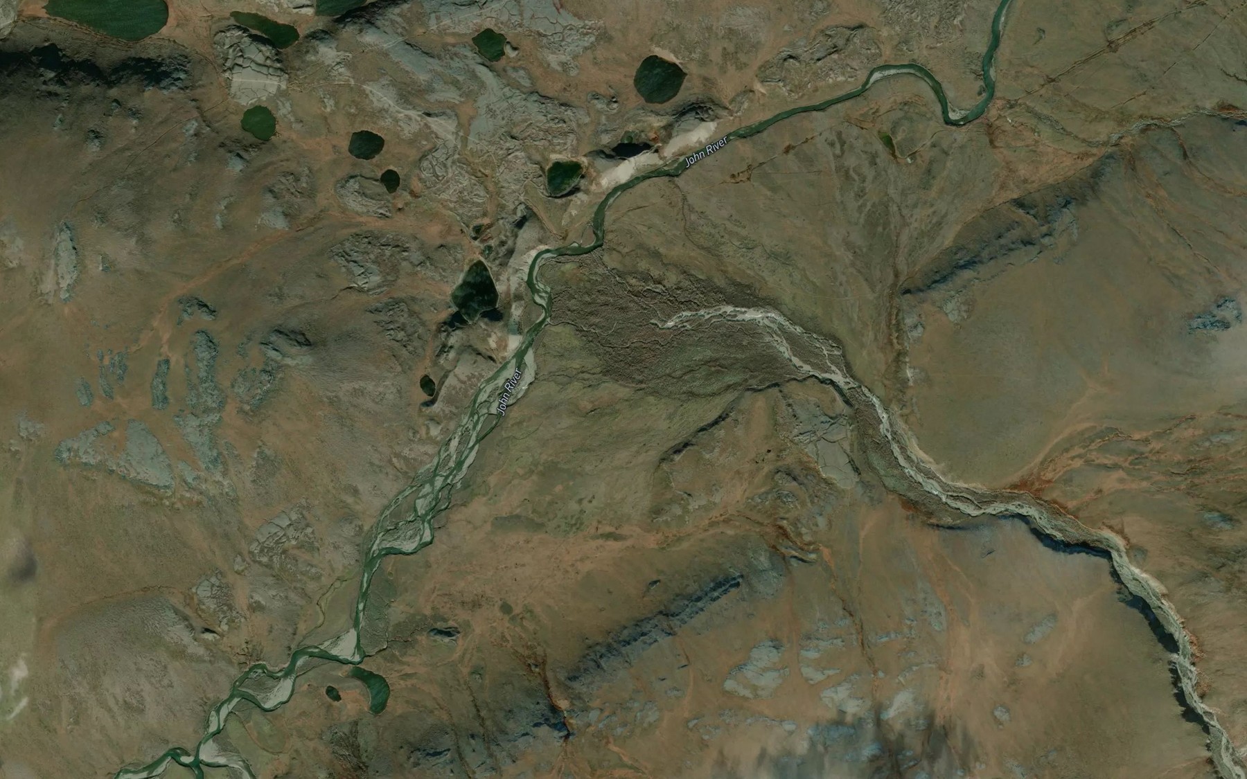Satellite map of the Kollutuk Creek