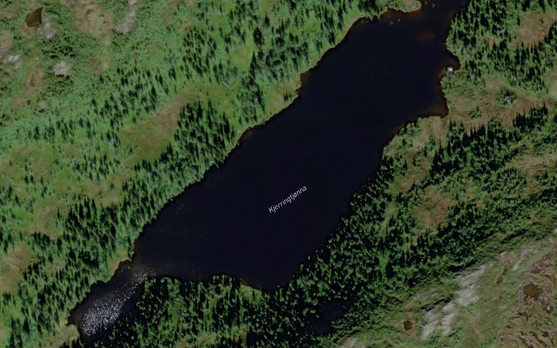 Satellite map of the Store Kjerringtjonna