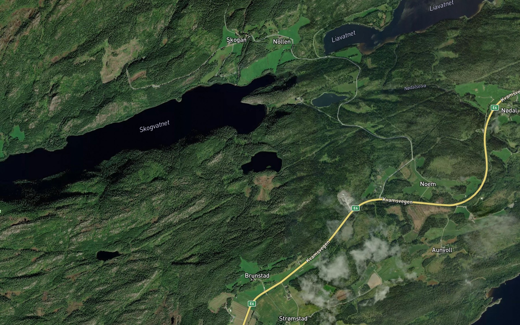 Satellite map of the Brunstadvatnet