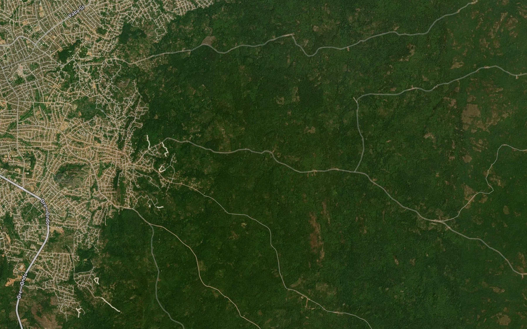 Satellite map of the River Orin