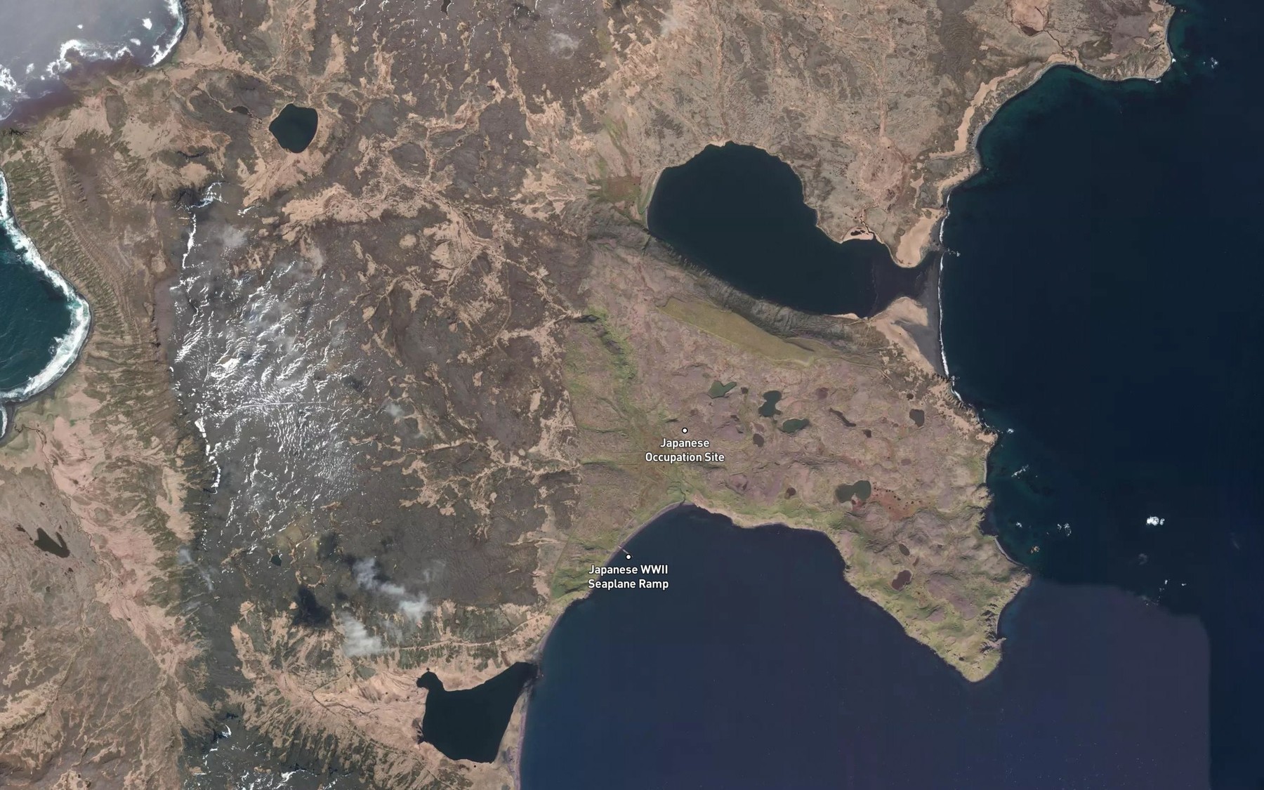 Satellite map of the Bubbling Brook