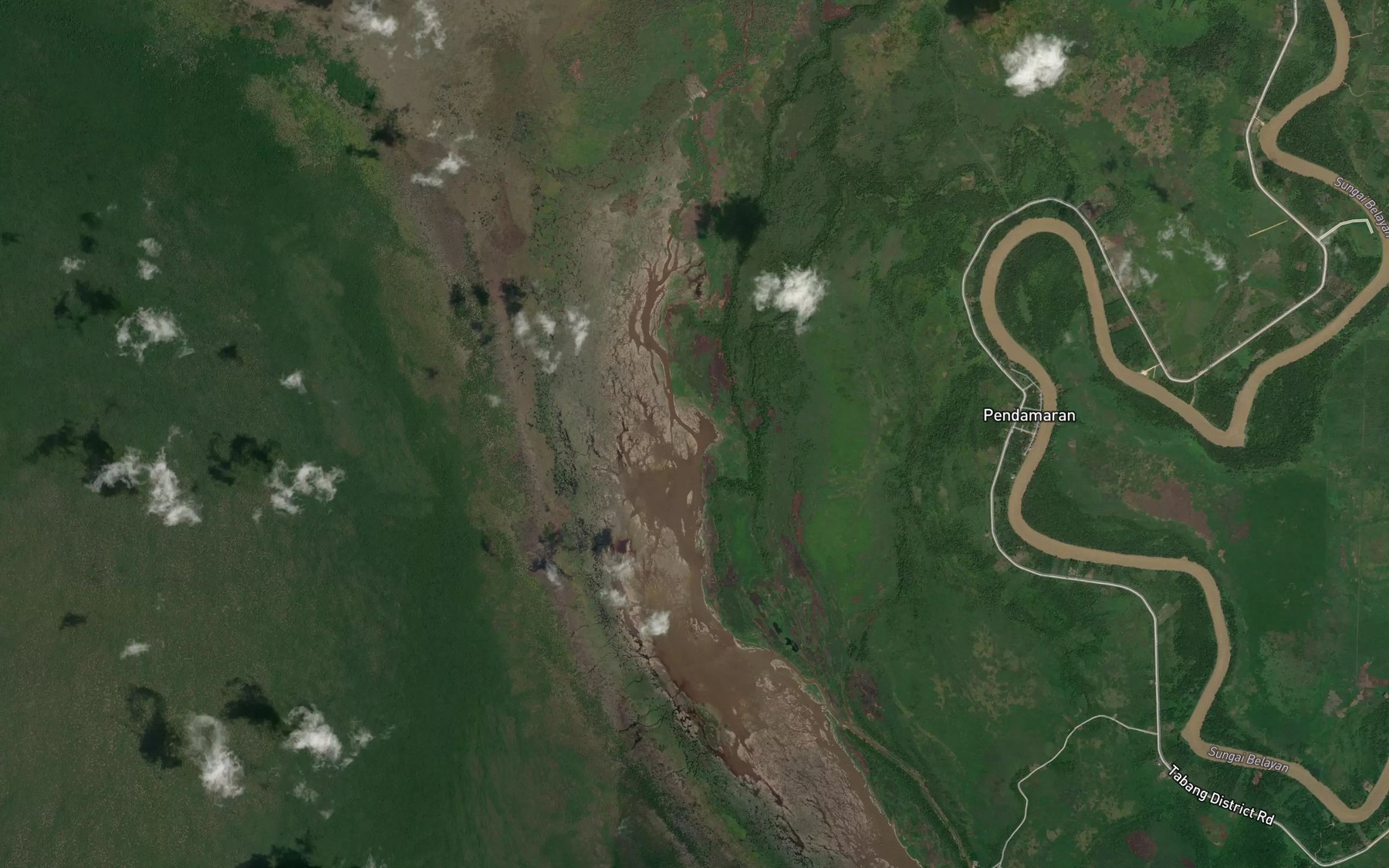 Satellite map of the Sungai Kahala