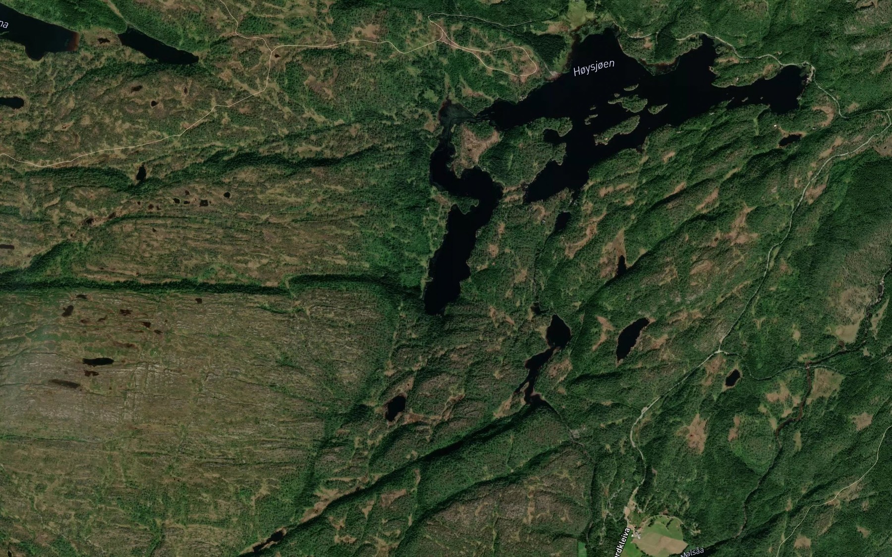 Satellite map of the Litlhoysjoen