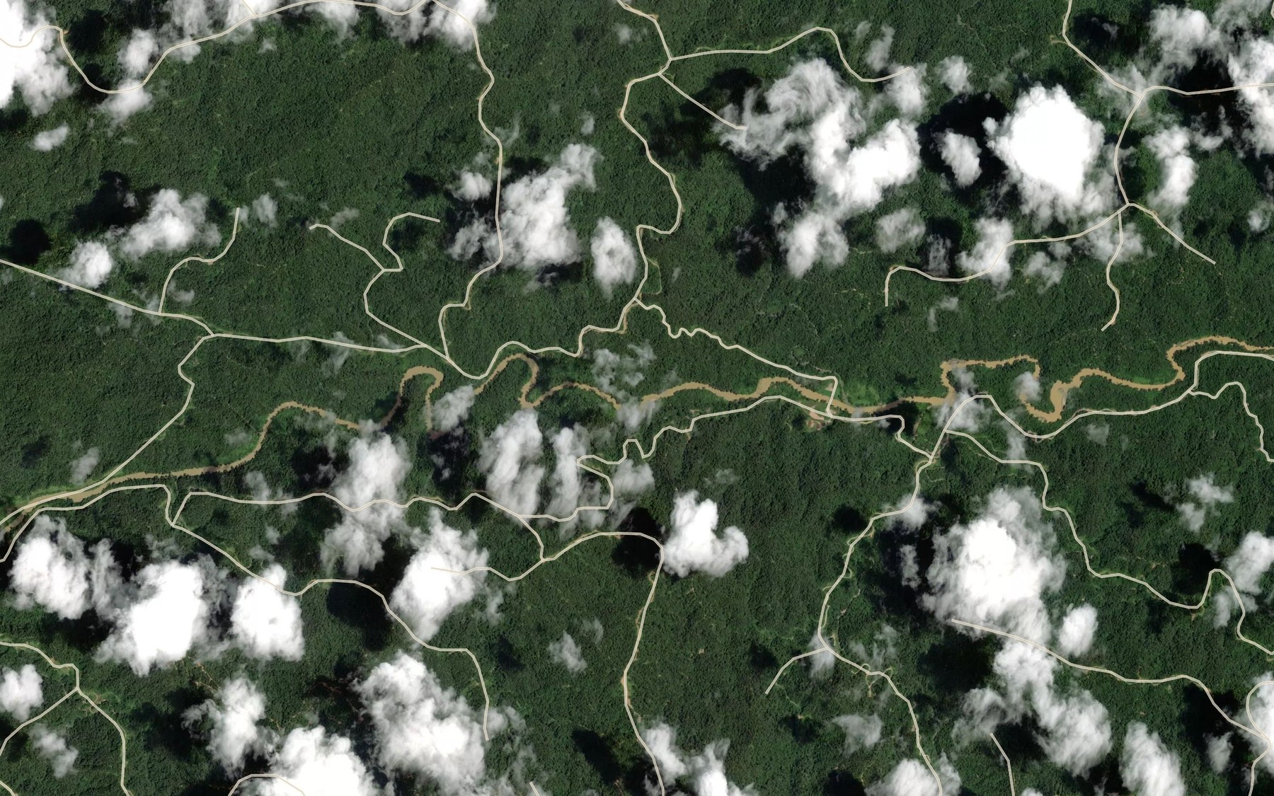 Satellite map of the Sungai Tekalit