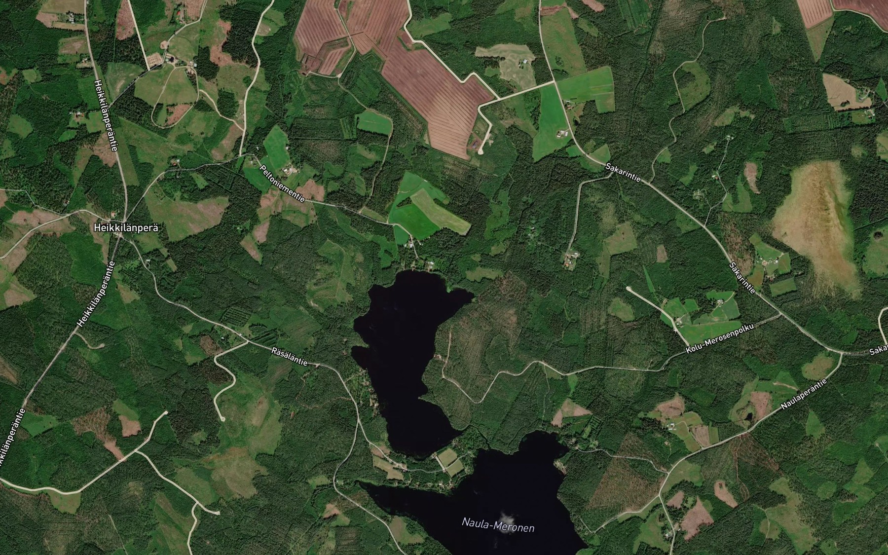 Satellite map of the Palojoki