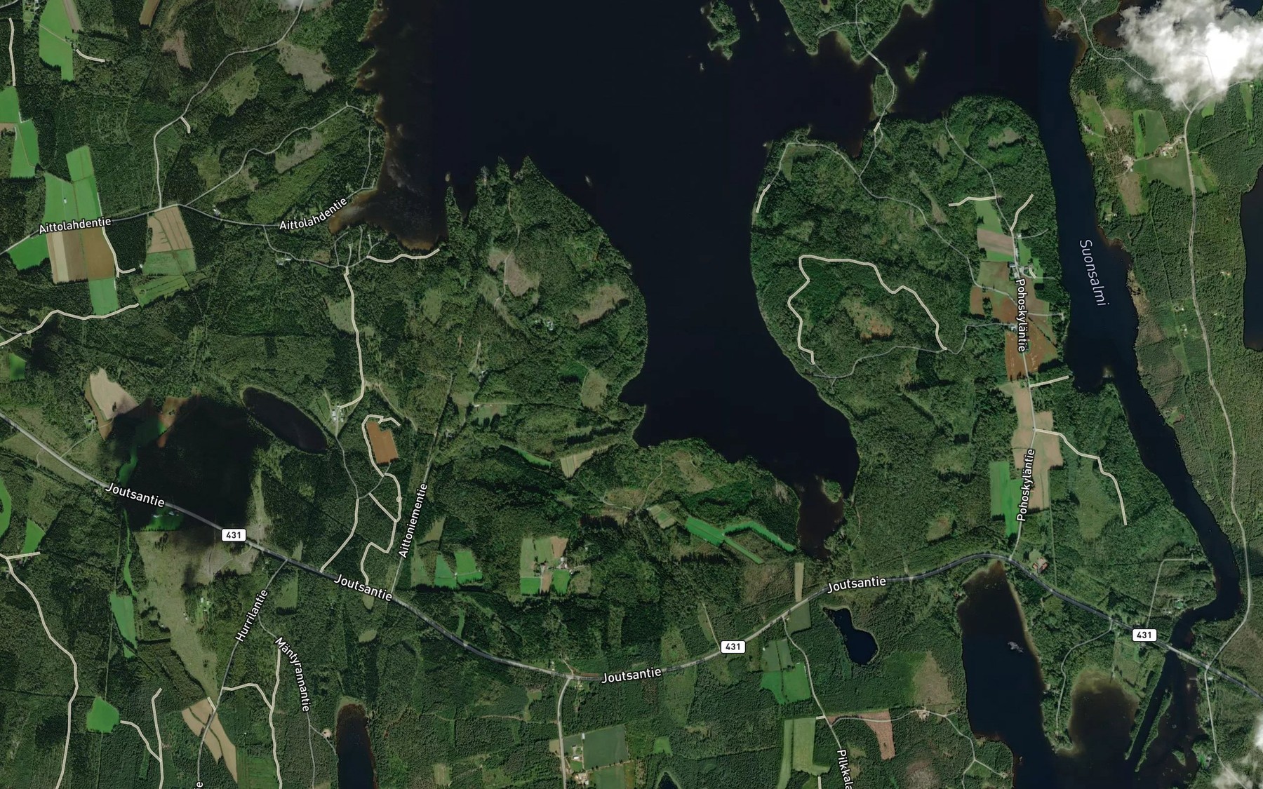 Satellite map of the Potinlahti