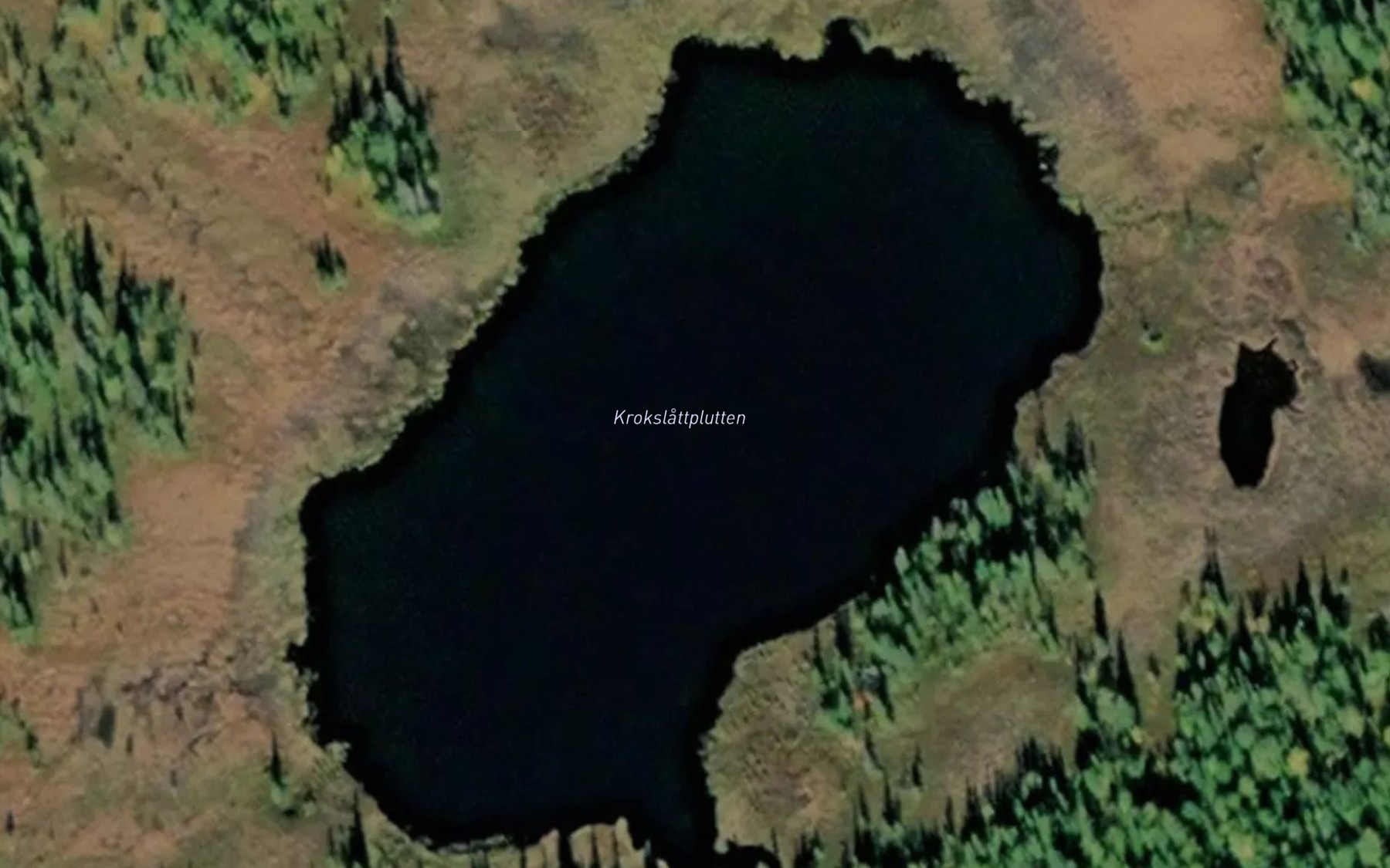 Satellite map of the Krokslattplutten