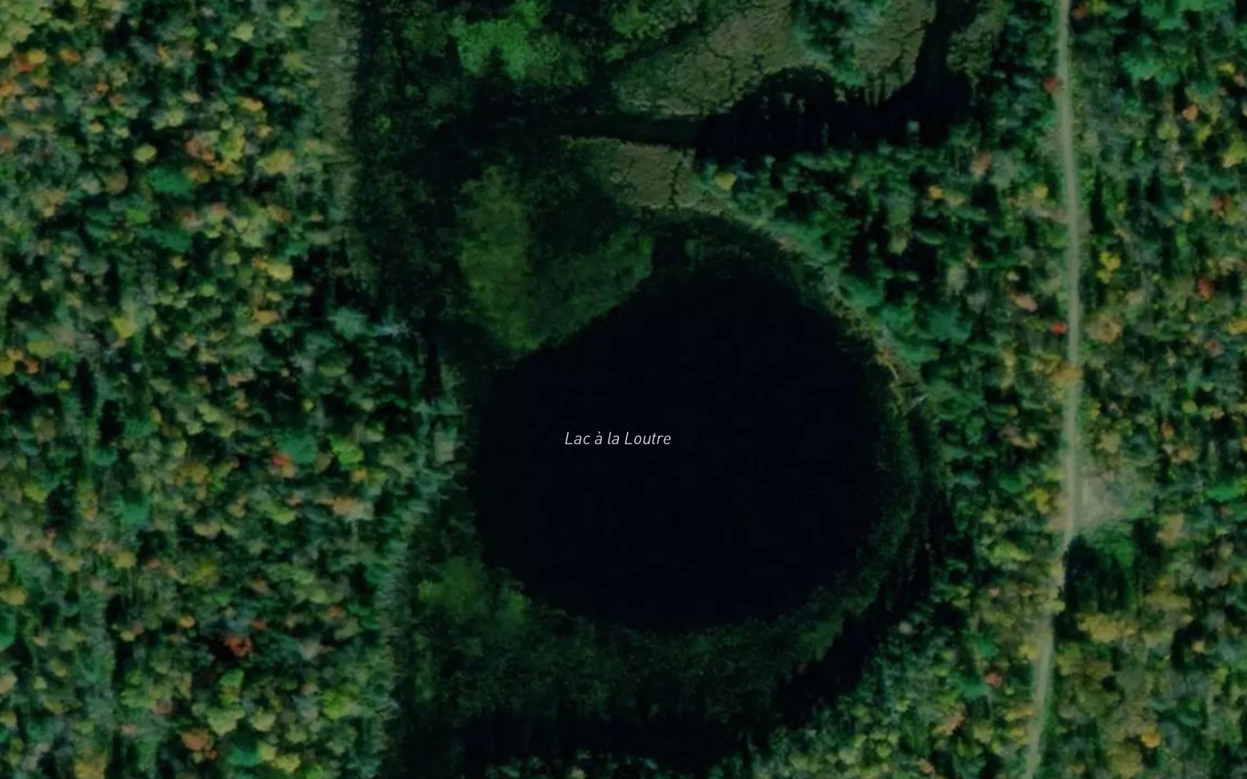 Satellite map of the Lac a la Loutre