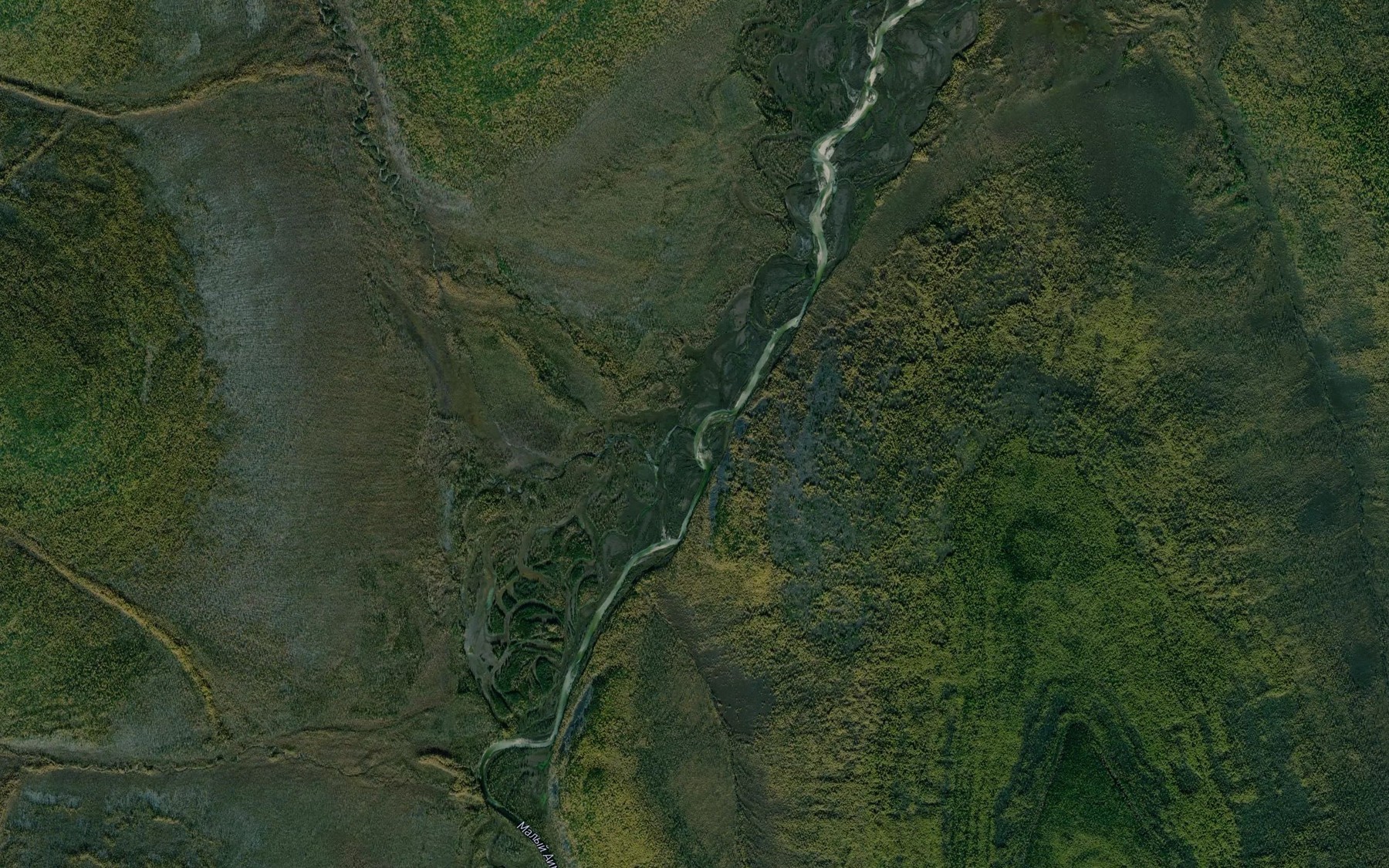 Satellite map of the Bol'shoy Khabyy-Allara-Yuryuyete