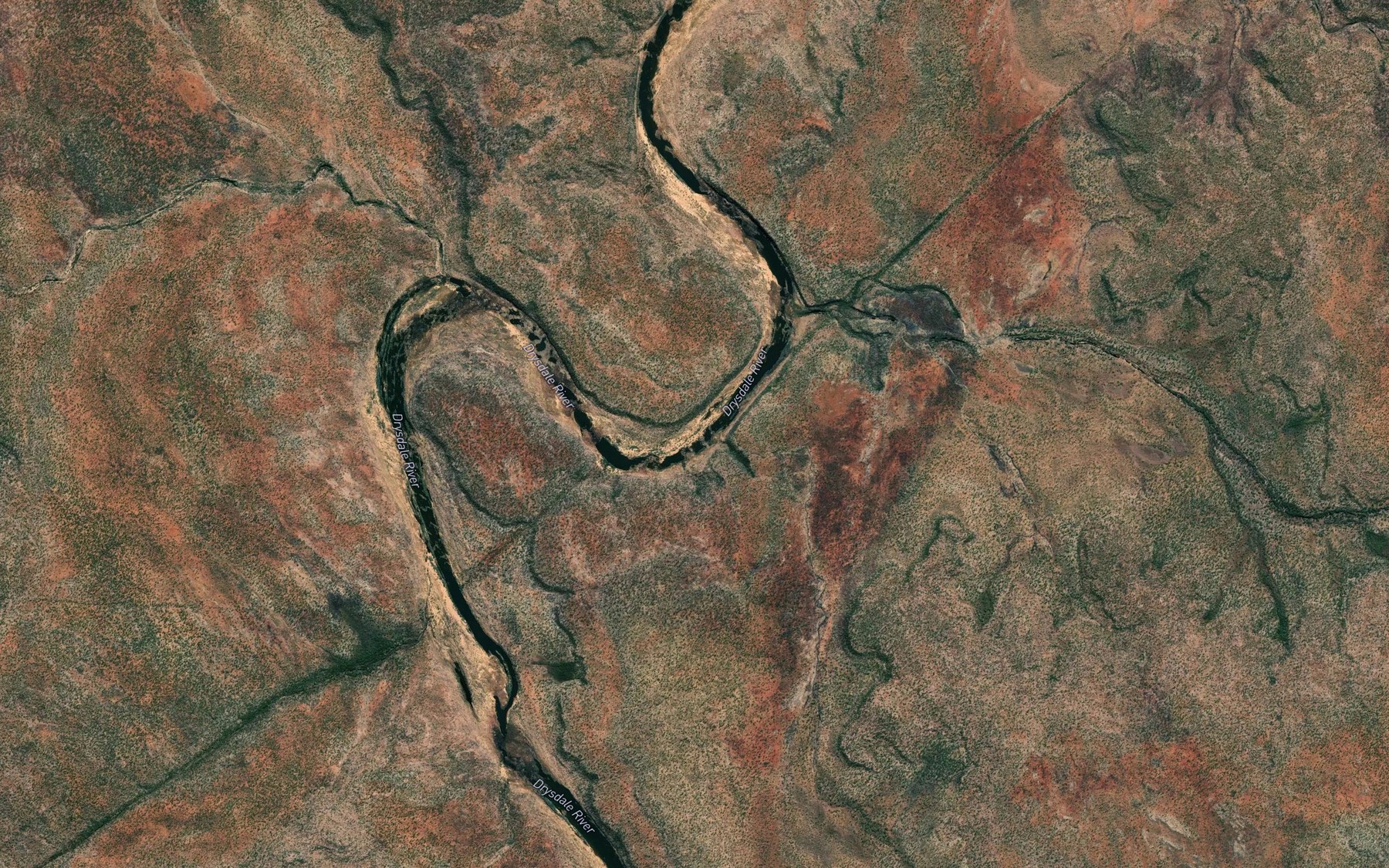 Satellite map of the Bango Creek