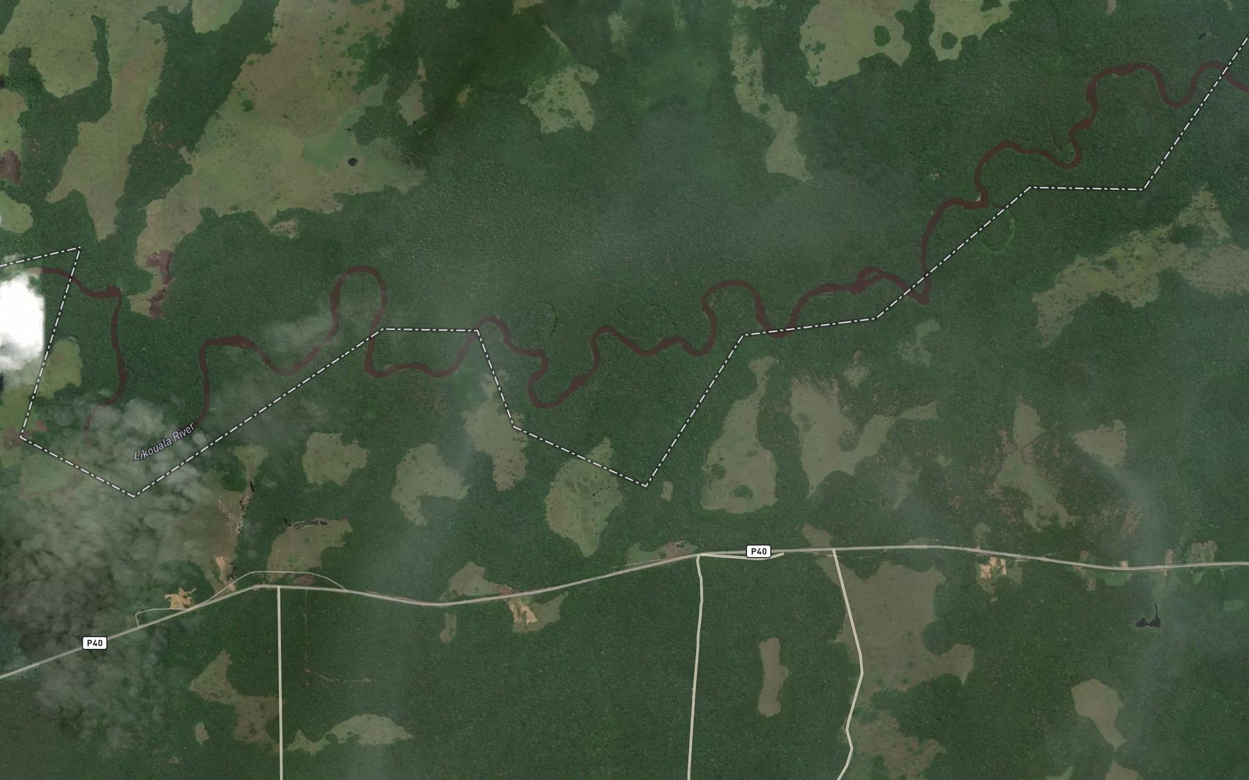 Satellite map of the Ndondo