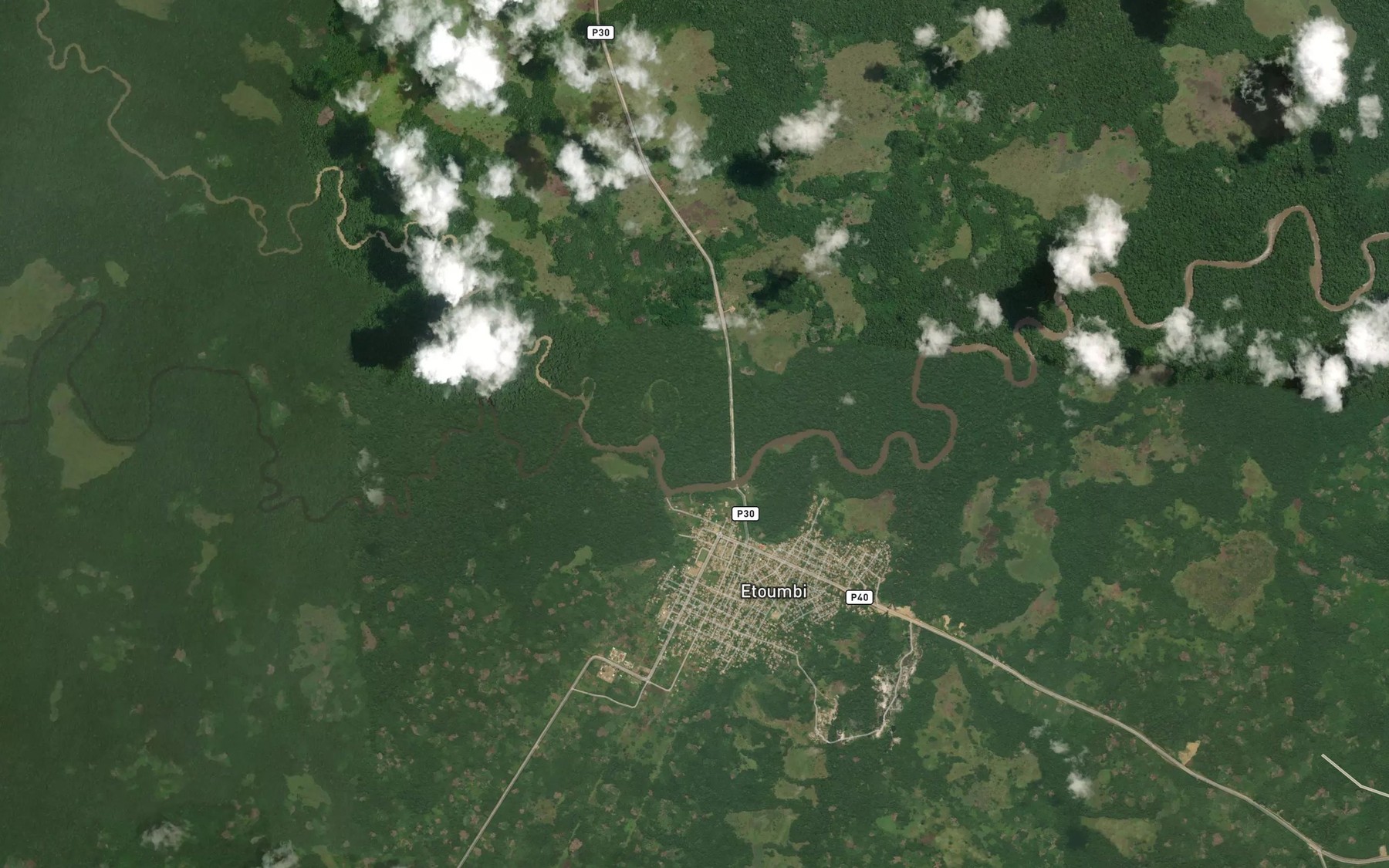 Satellite map of the Likouala