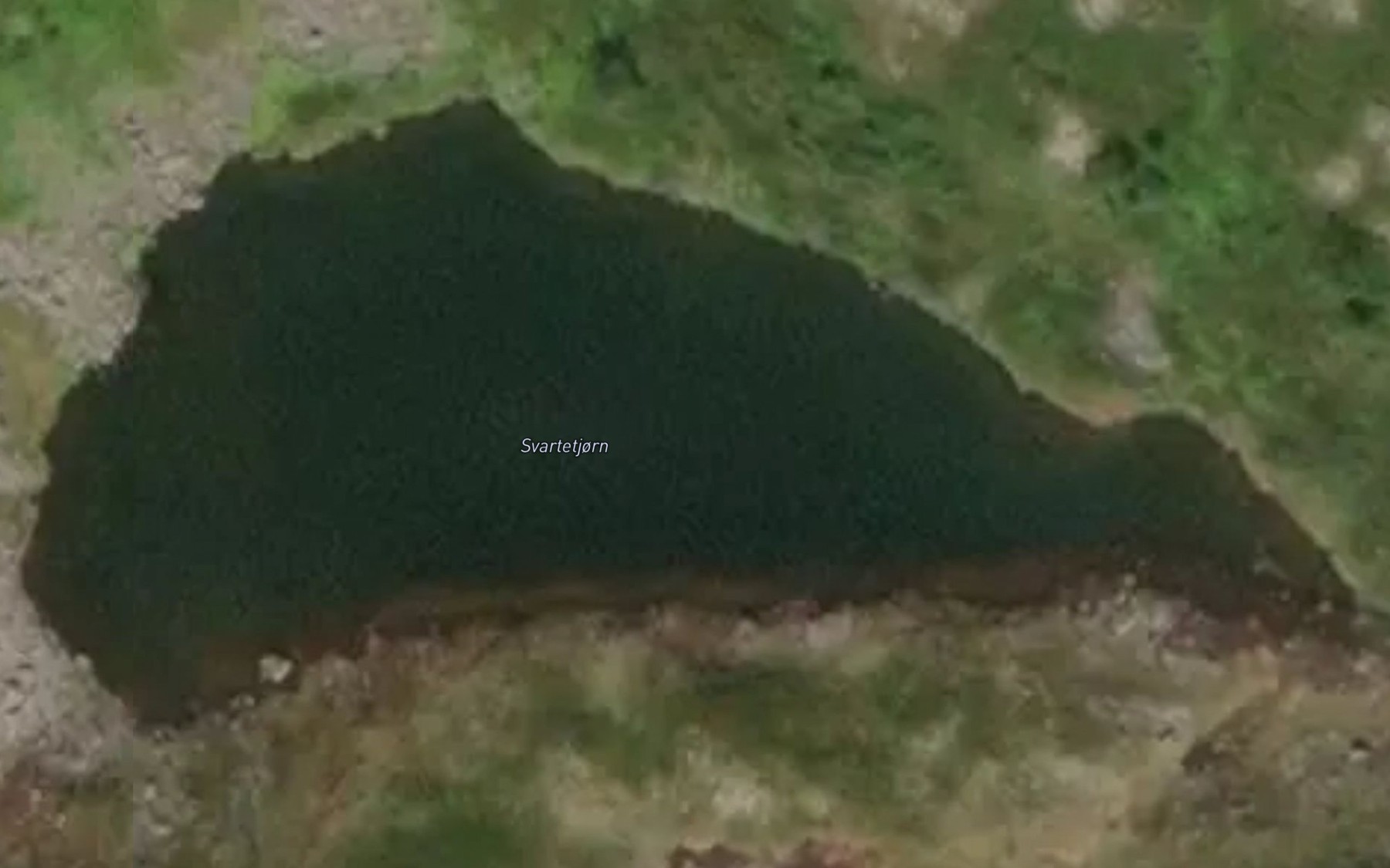 Satellite map of the Svartetjorn
