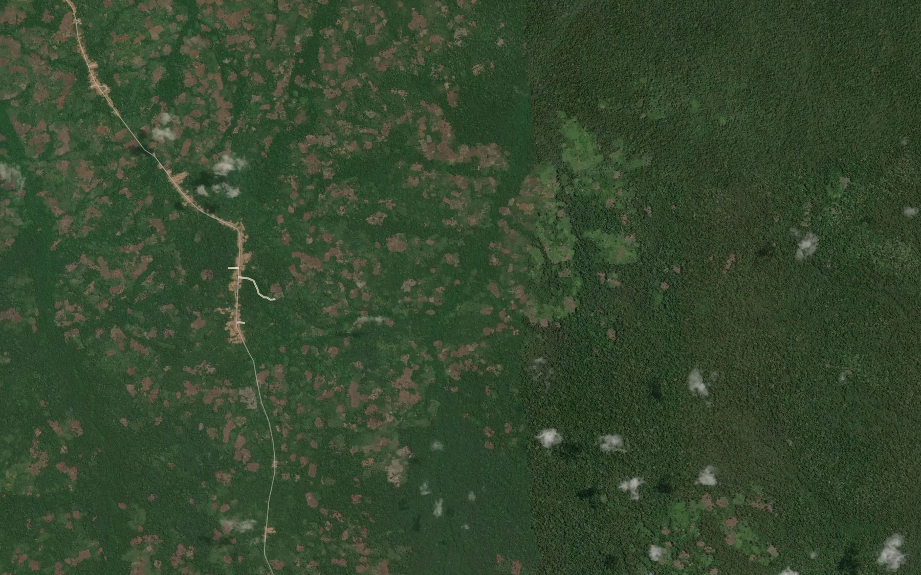 Satellite map of the Mokabi