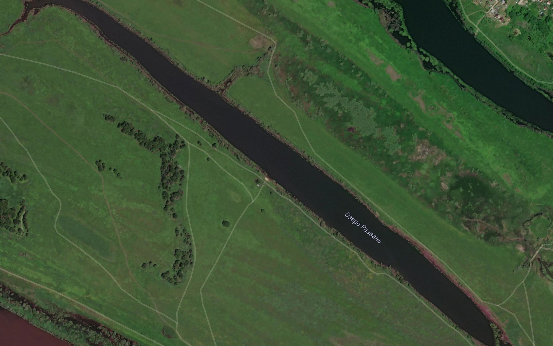 Satellite map of the Ozero Razvan'