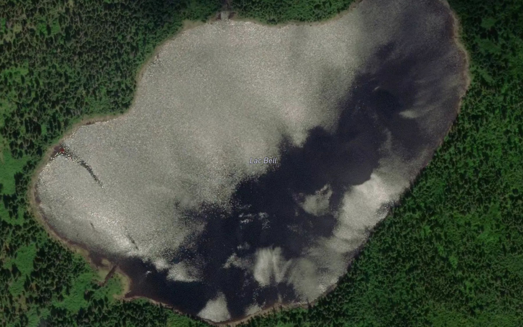Satellite map of the Lac Bell