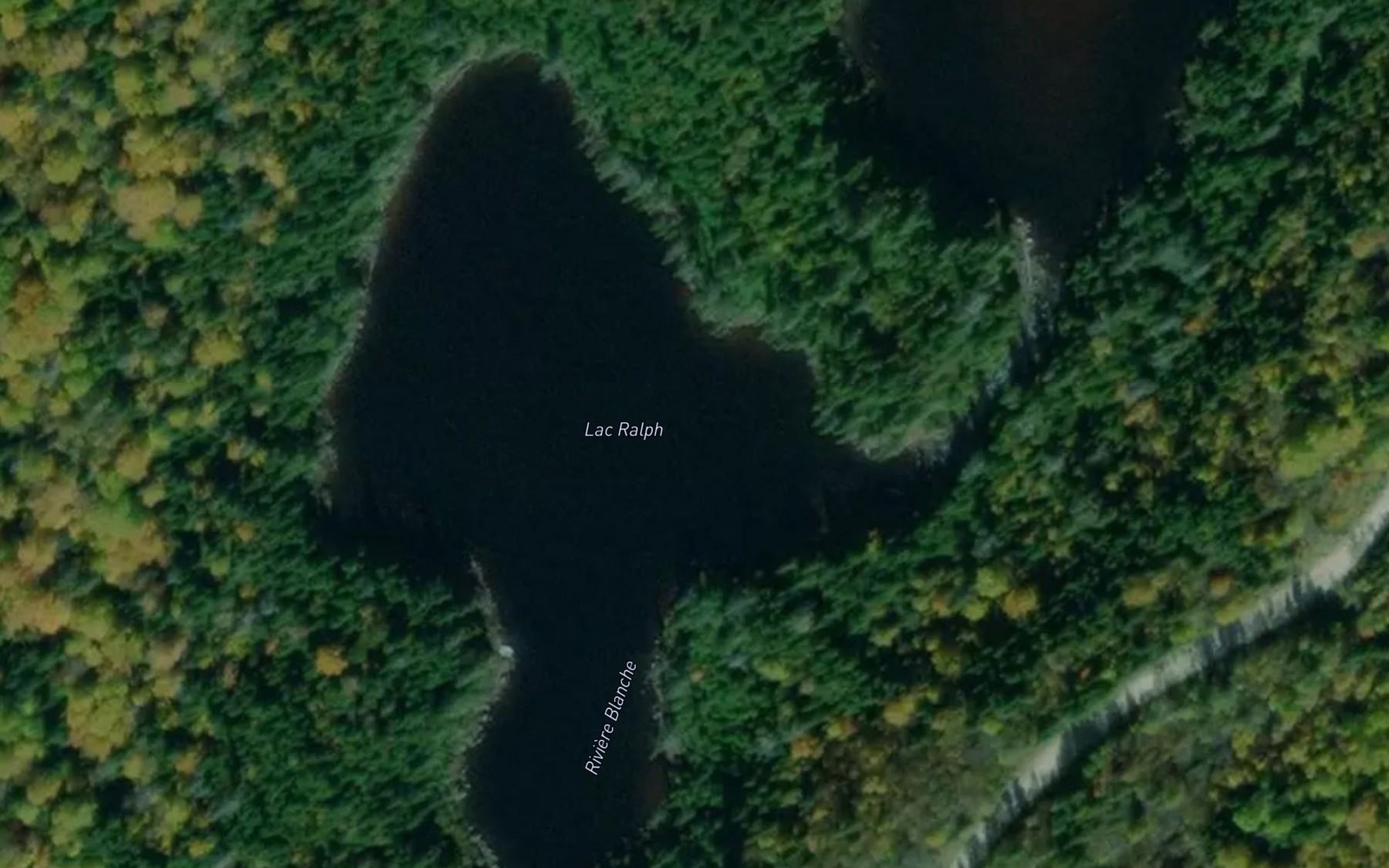 Satellite map of the Lac Ralph