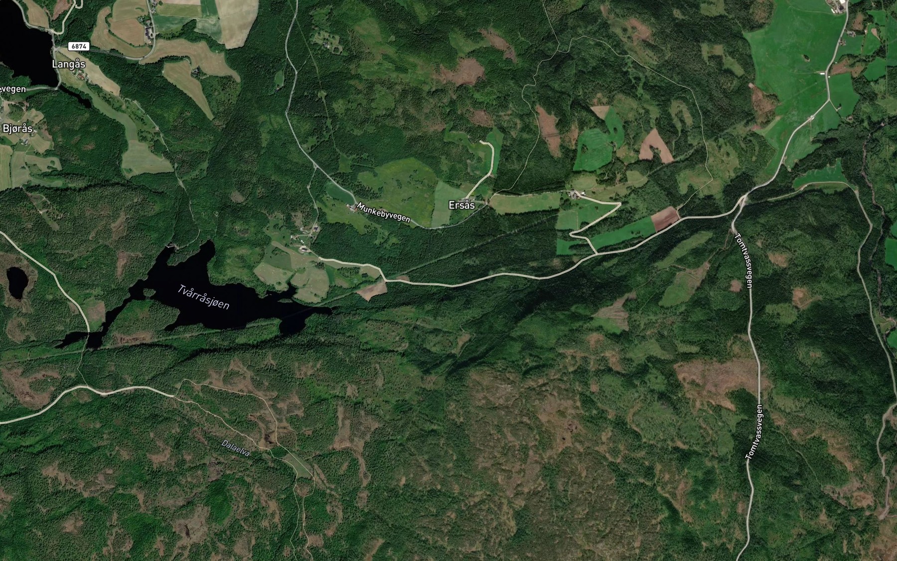 Satellite map of the Ertsasmyrbekken