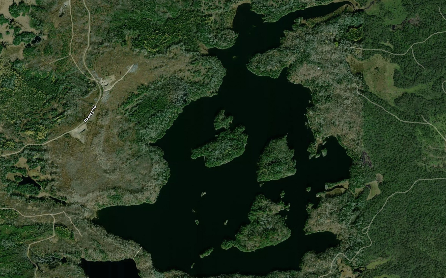 Satellite map of the Bewag Lake