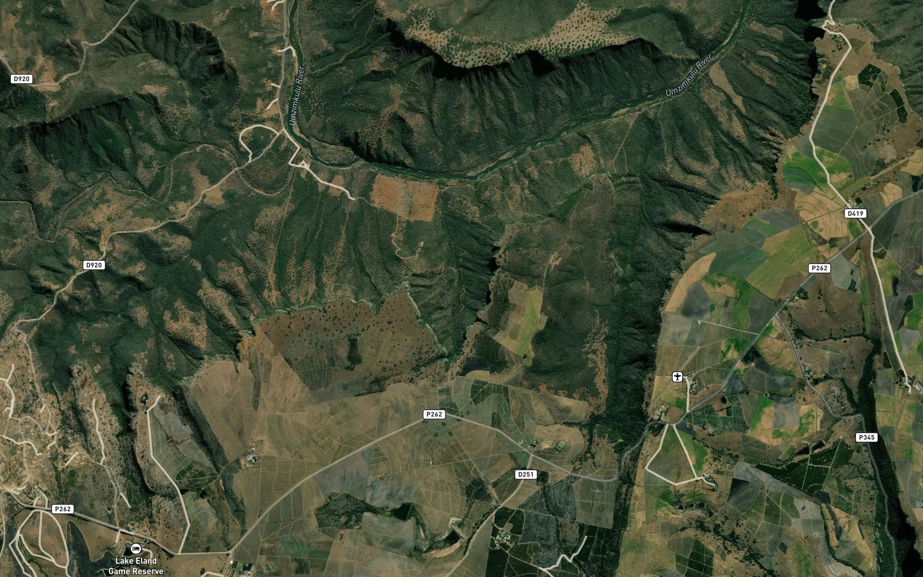 Satellite map of the Tonjeni