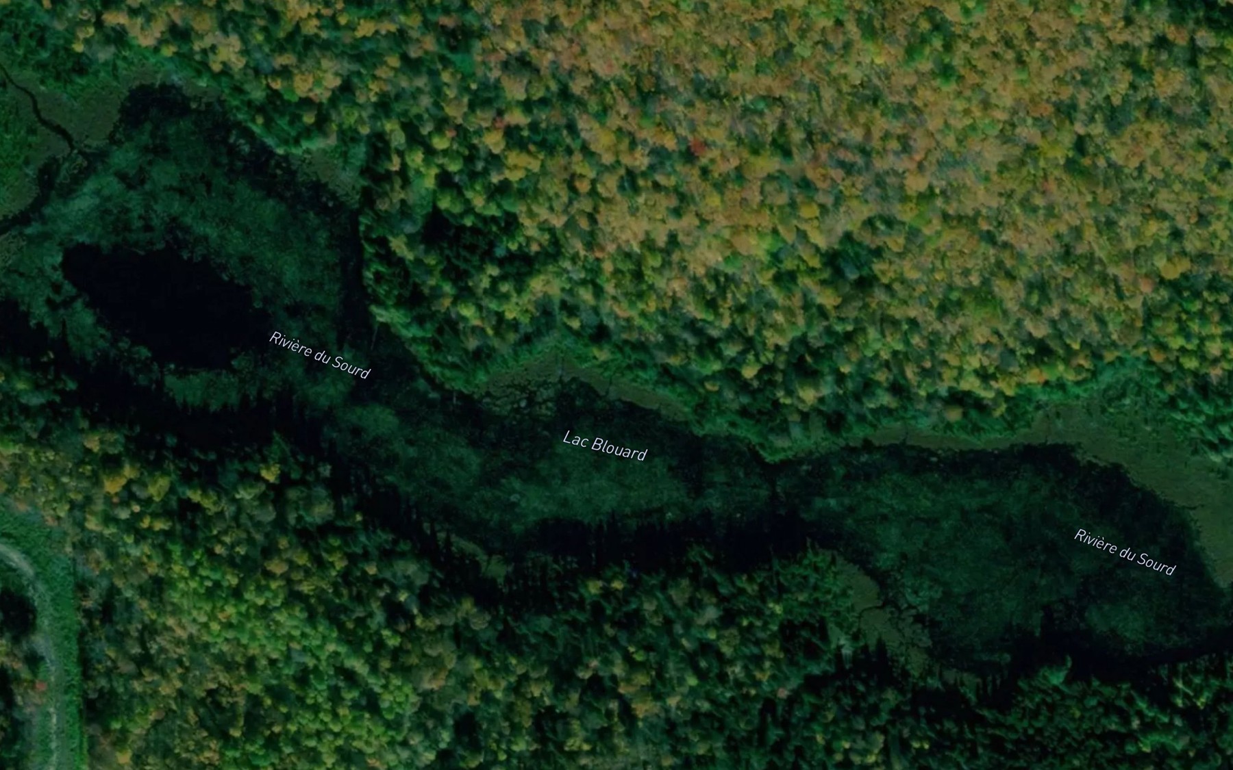 Satellite map of the Lac Blouard