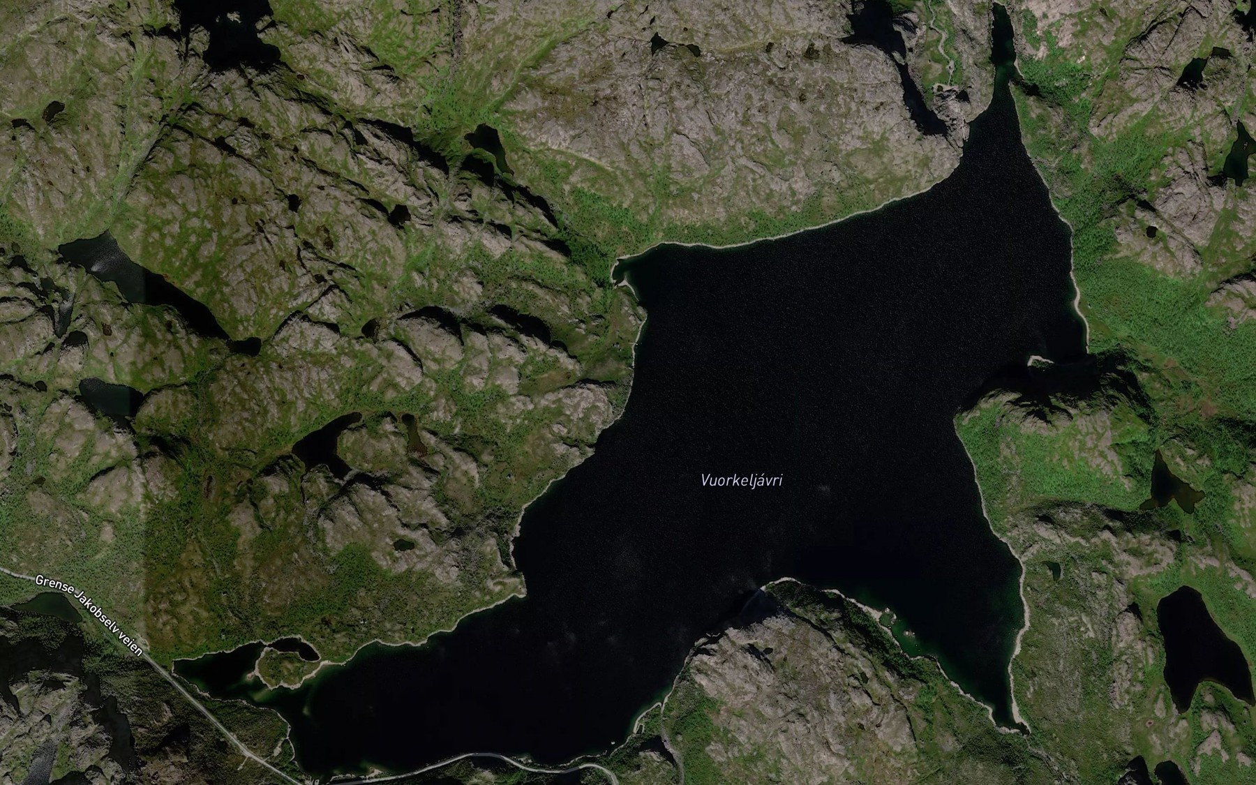 Satellite map of the Store Kobbholmsvatnet