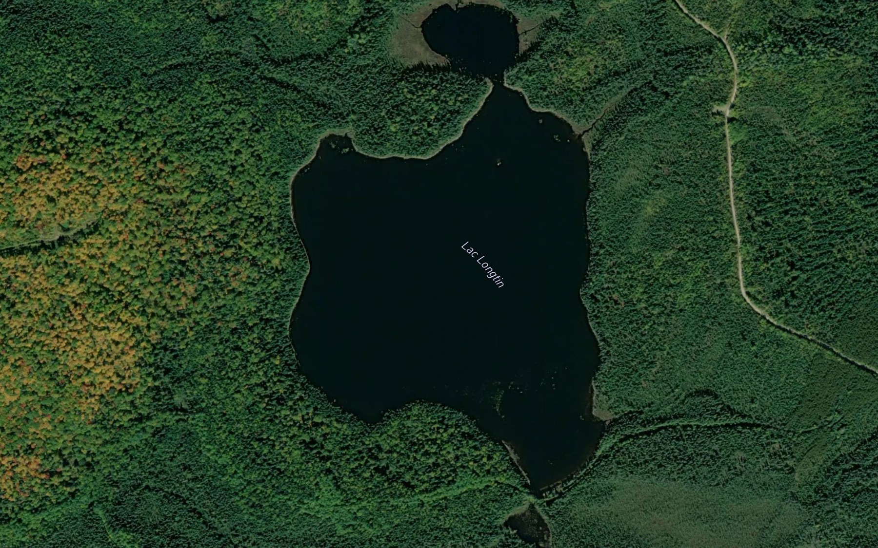 Satellite map of the Lac Longtin