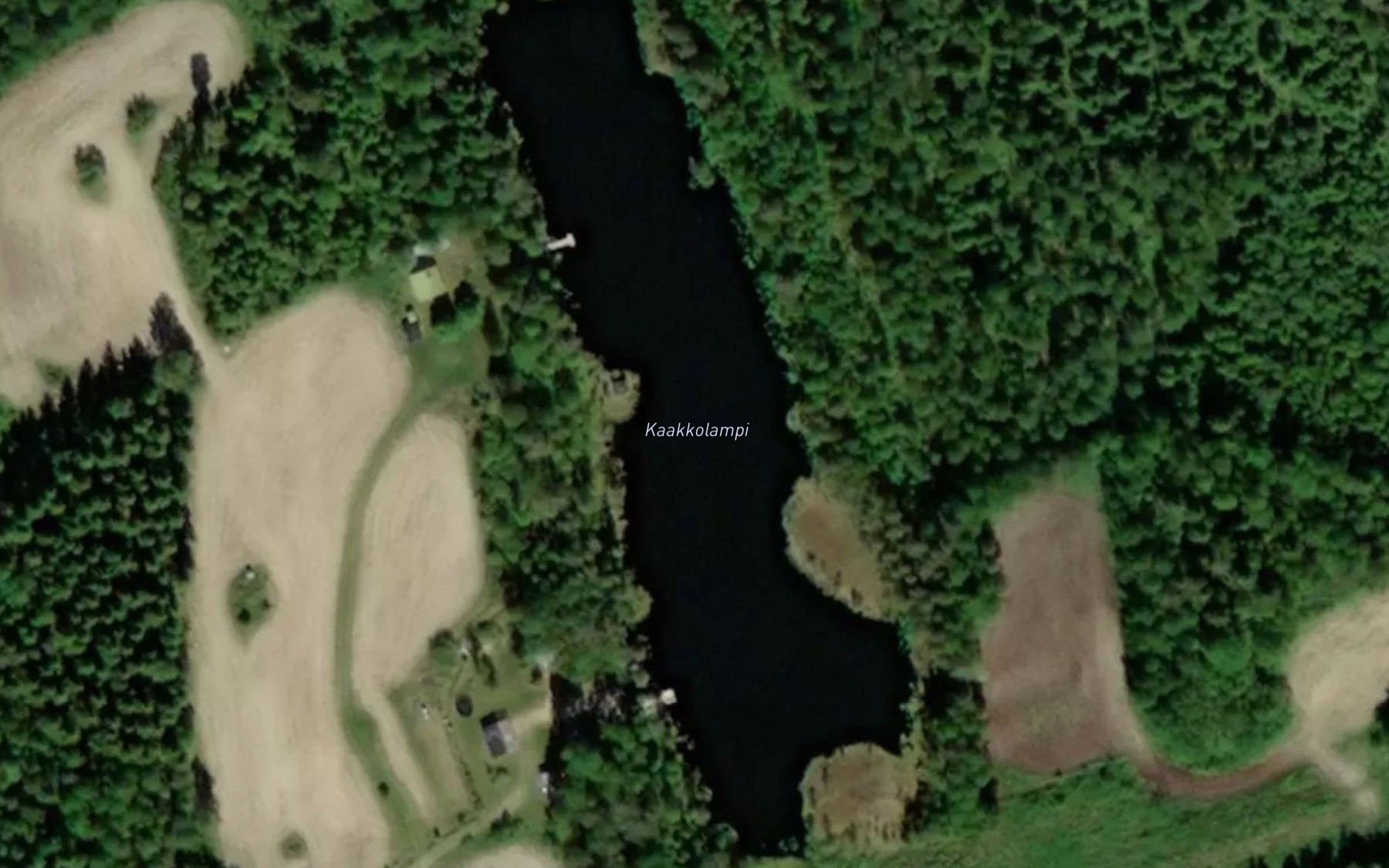 Satellite map of the Kaakkolampi