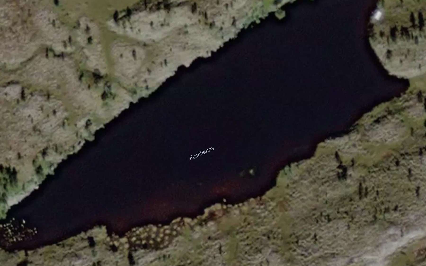 Satellite map of the Fuslitjonna