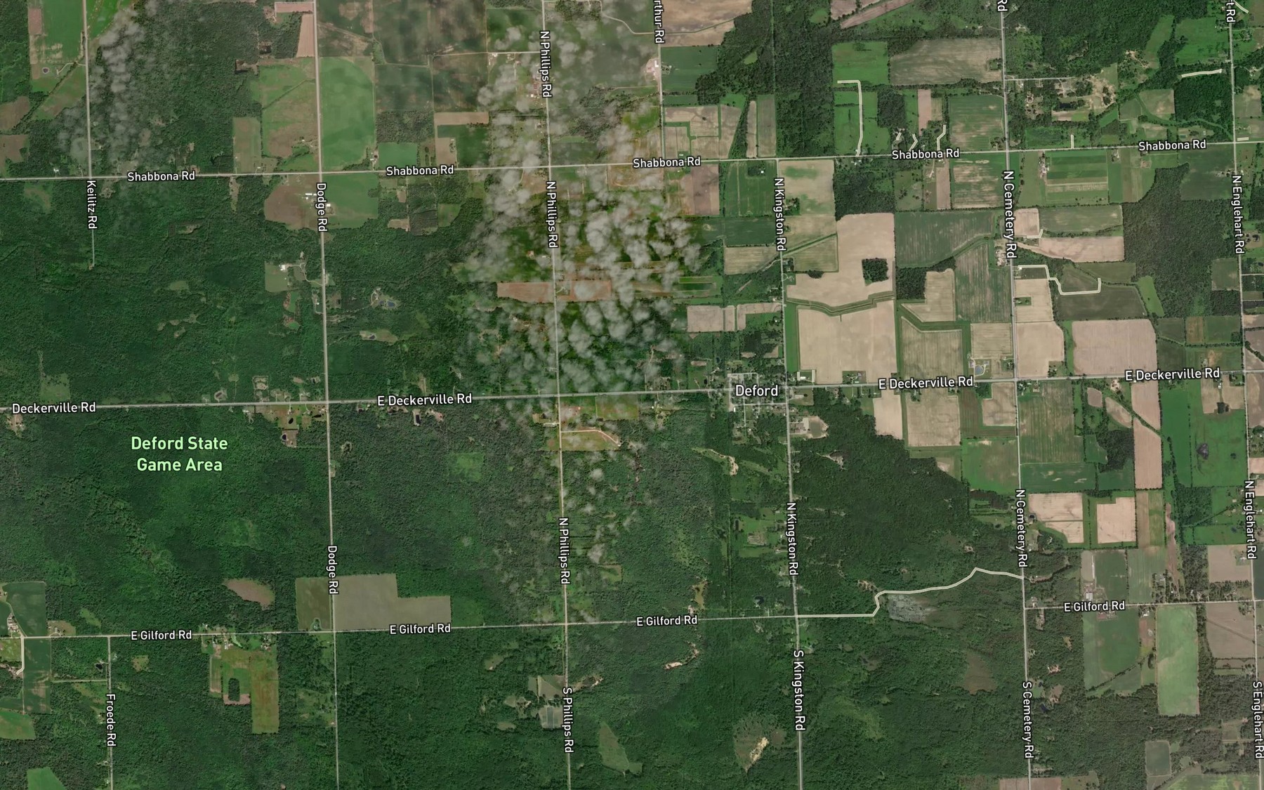 Satellite map of the Gowing Drain