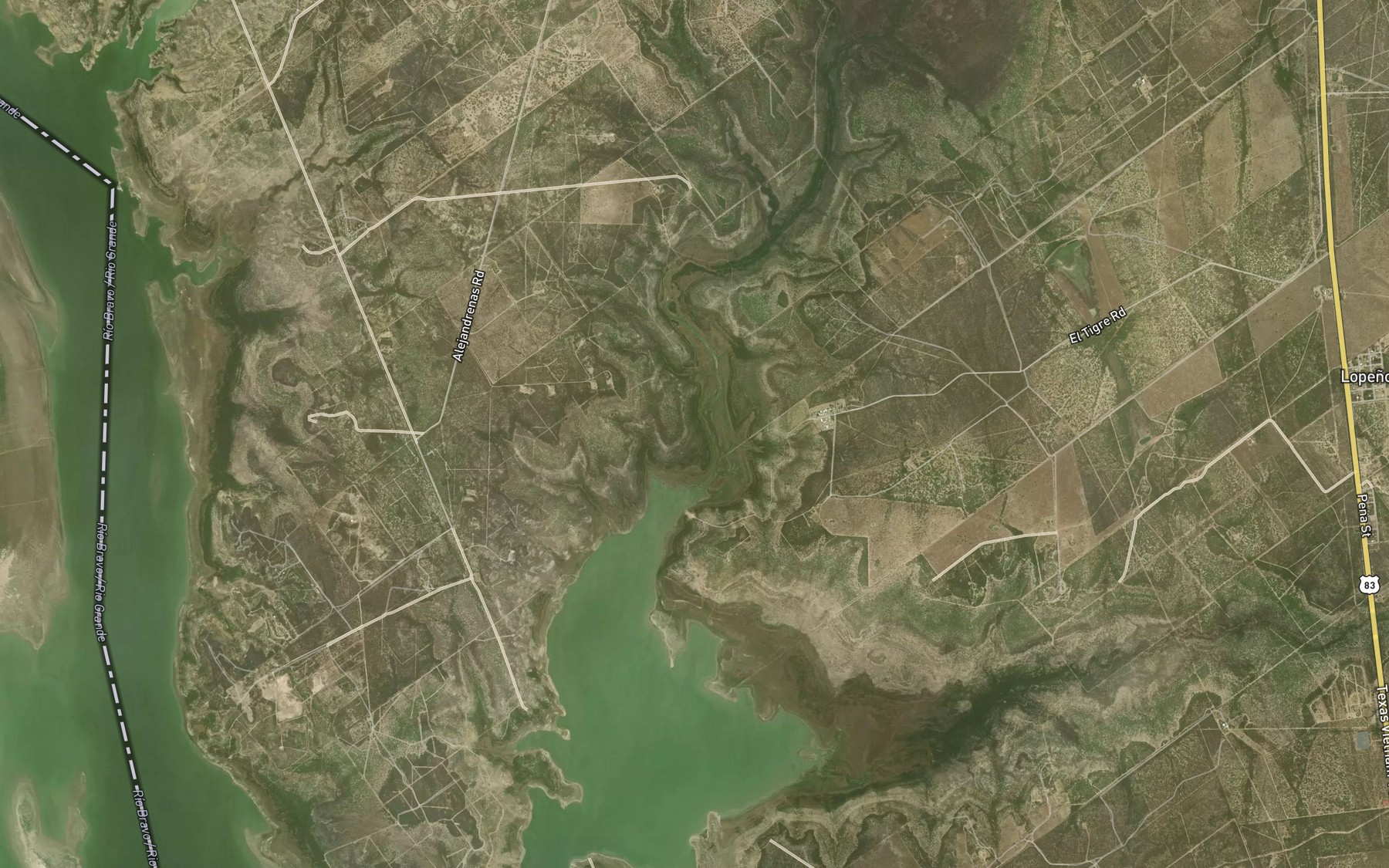 Satellite map of the Beckwith Arm