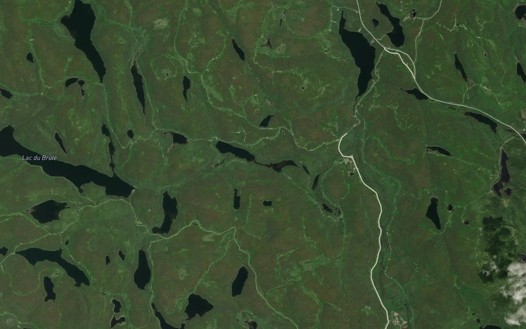 Satellite map of the Lac Chicot