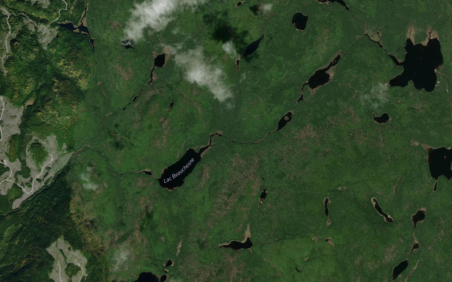 Satellite map of the Ruisseau Dragon