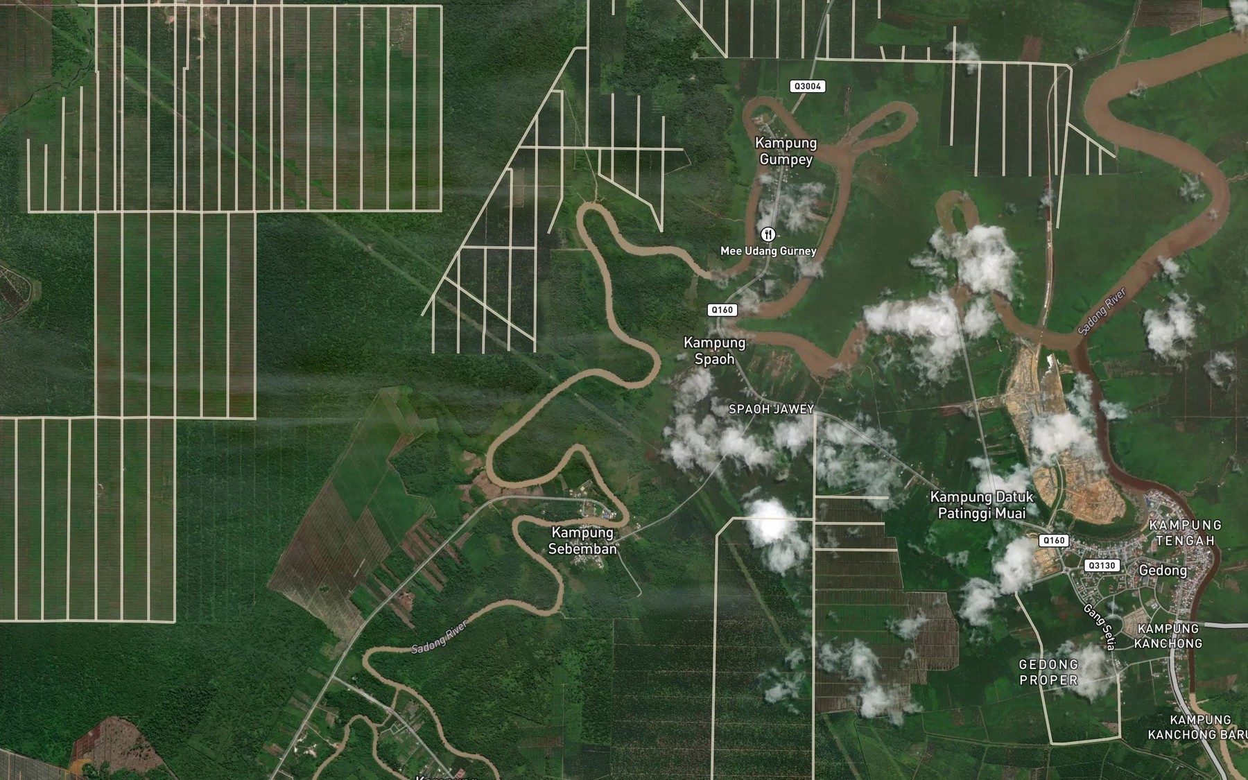 Satellite map of the Sungai Gorah
