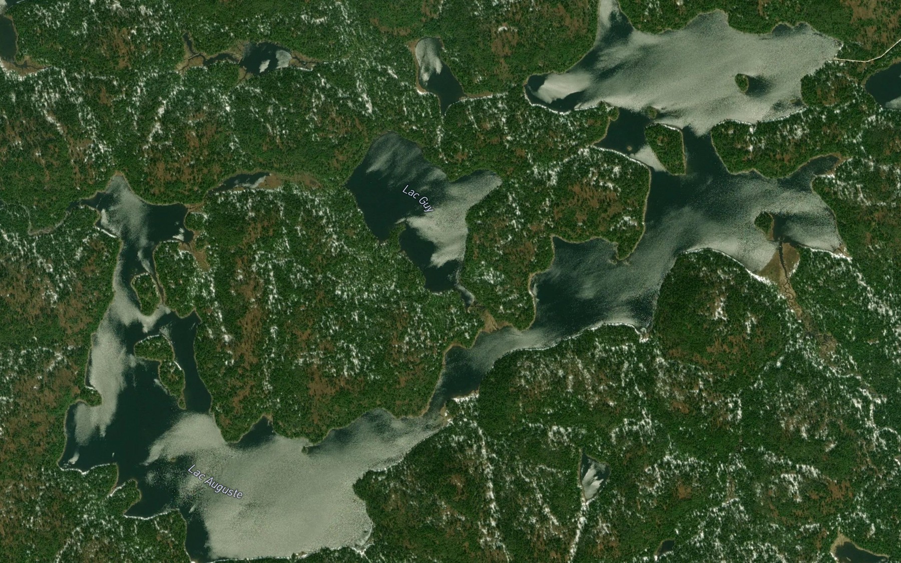 Satellite map of the Lac Auguste