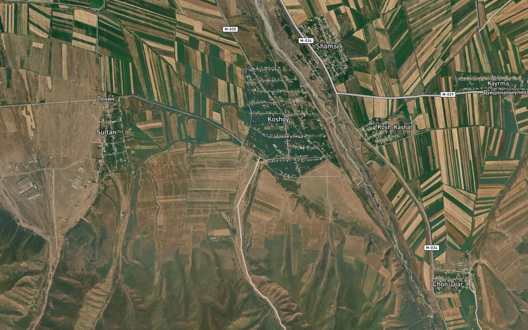 Satellite map of the Taldybulak