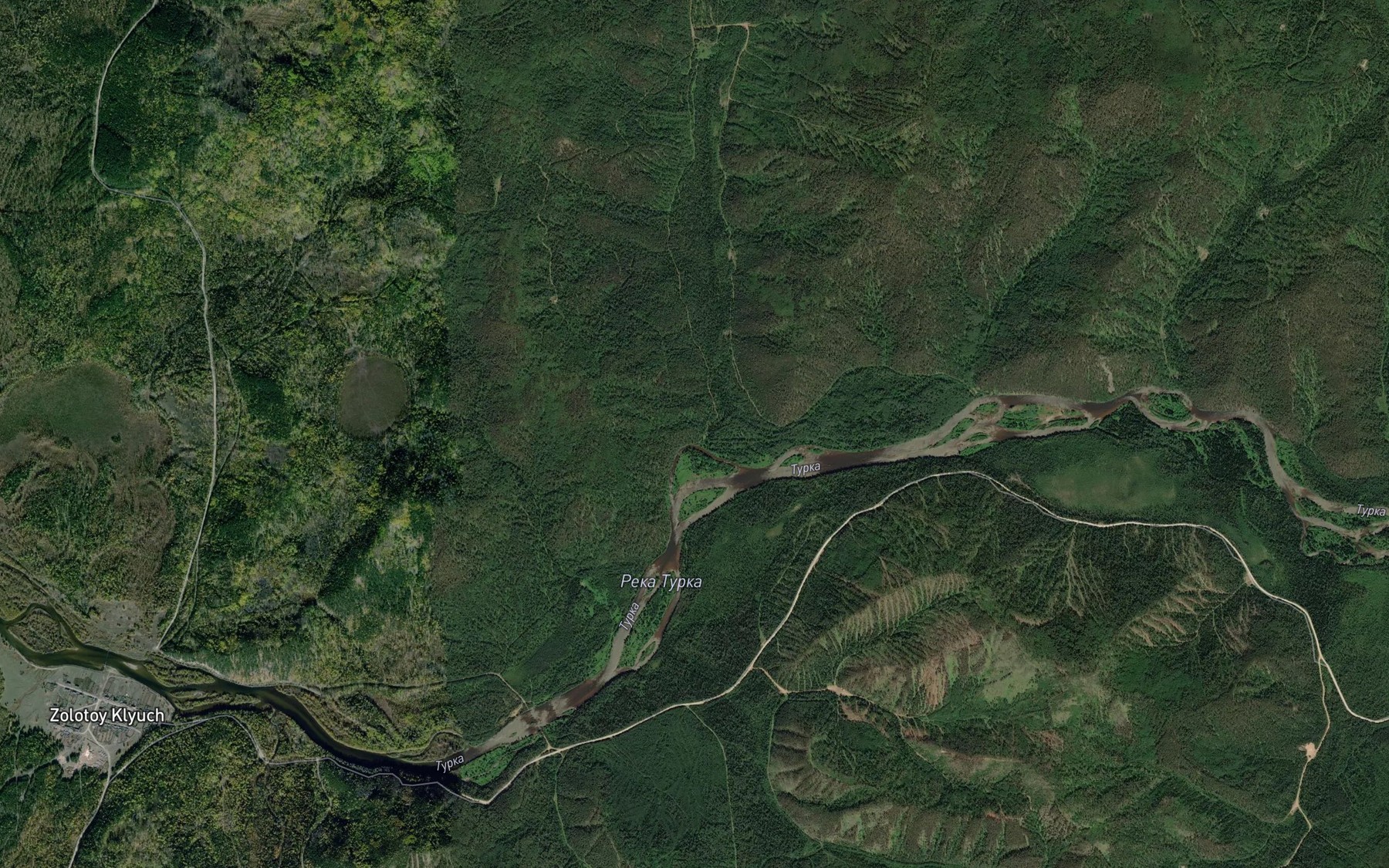 Satellite map of the Zolotoy Klyuch