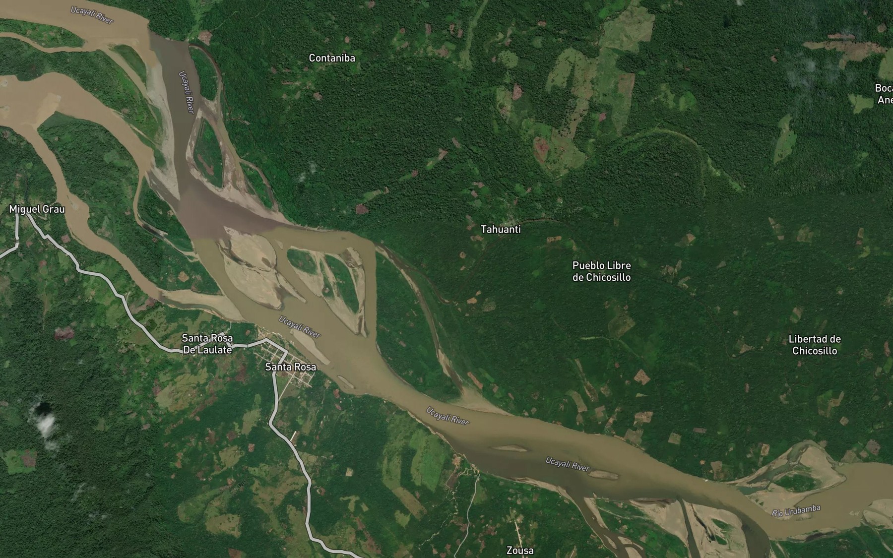 Satellite map of the Quebrada Limocillo