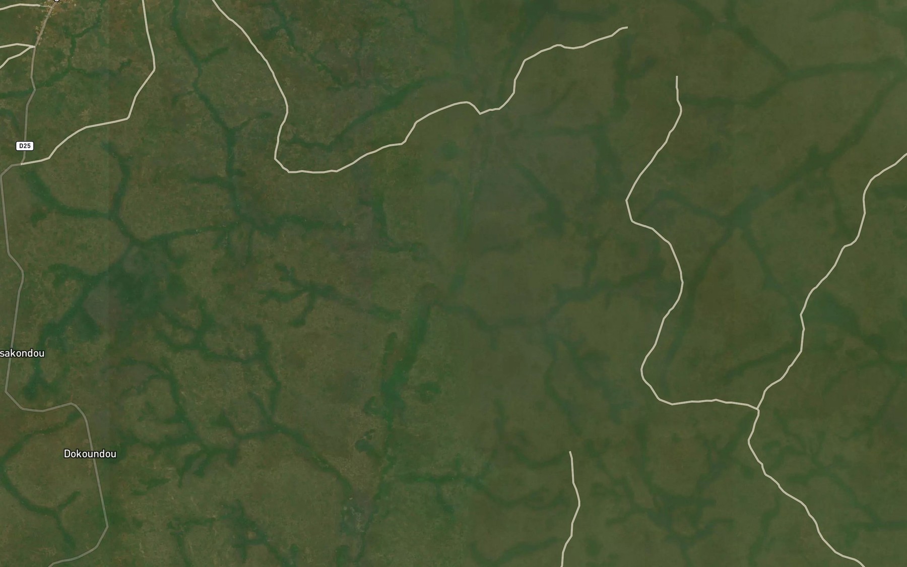 Satellite map of the Ligala
