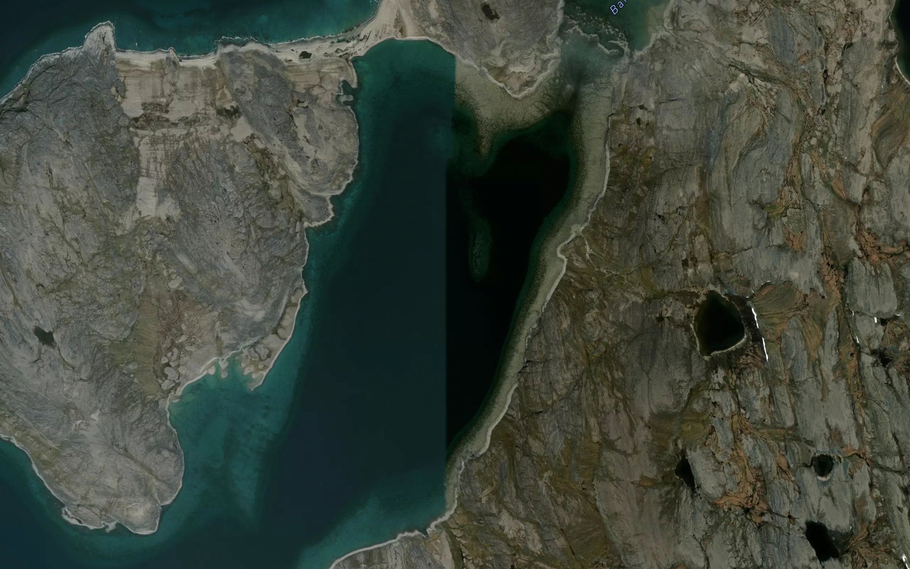Satellite map of the Chenal Iggiajaaq