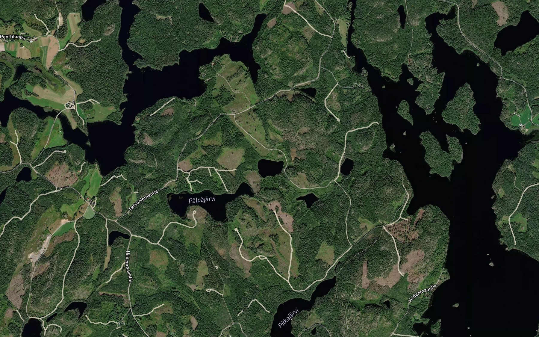 Satellite map of the Syvalampi