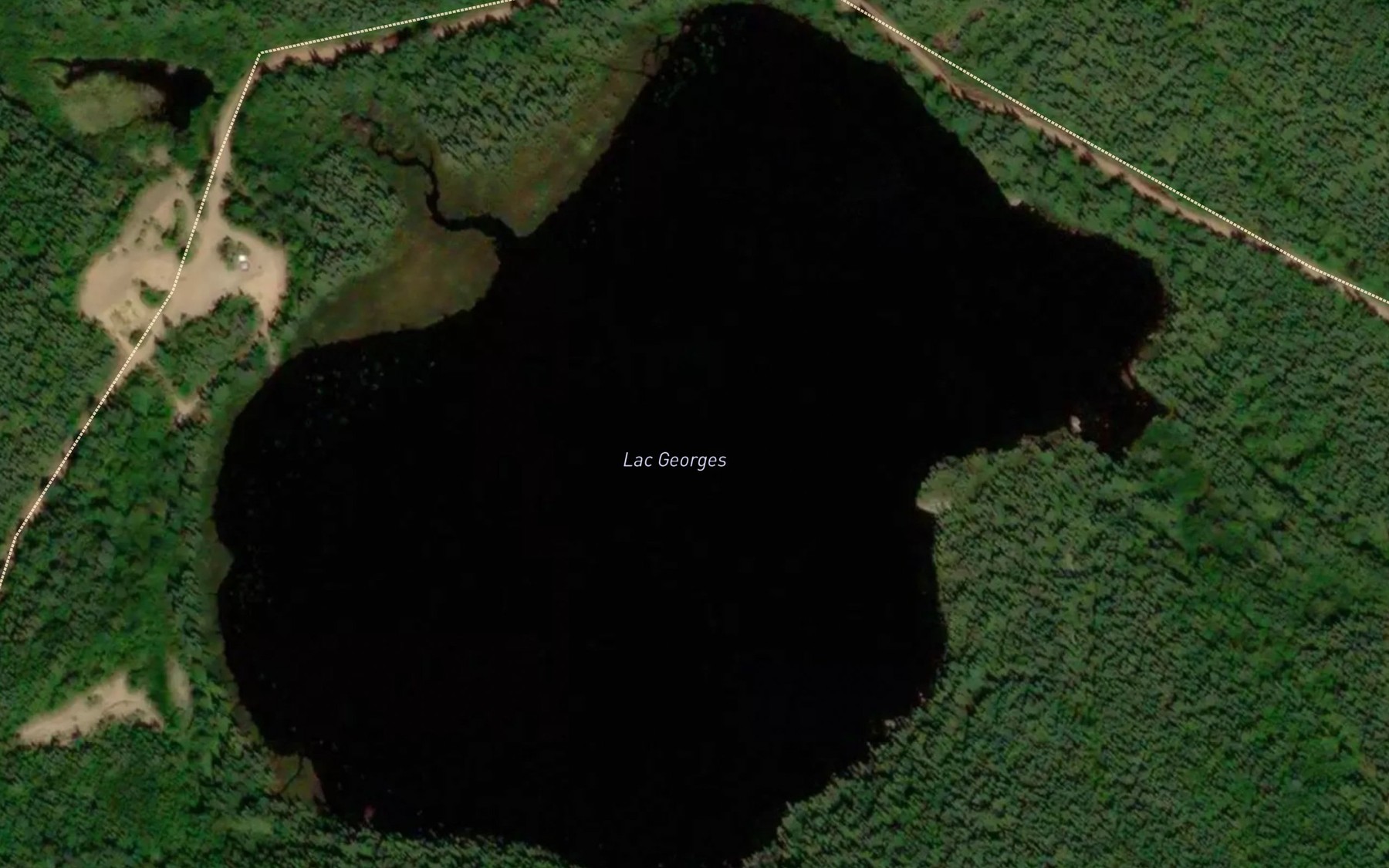Satellite map of the Lac Georges