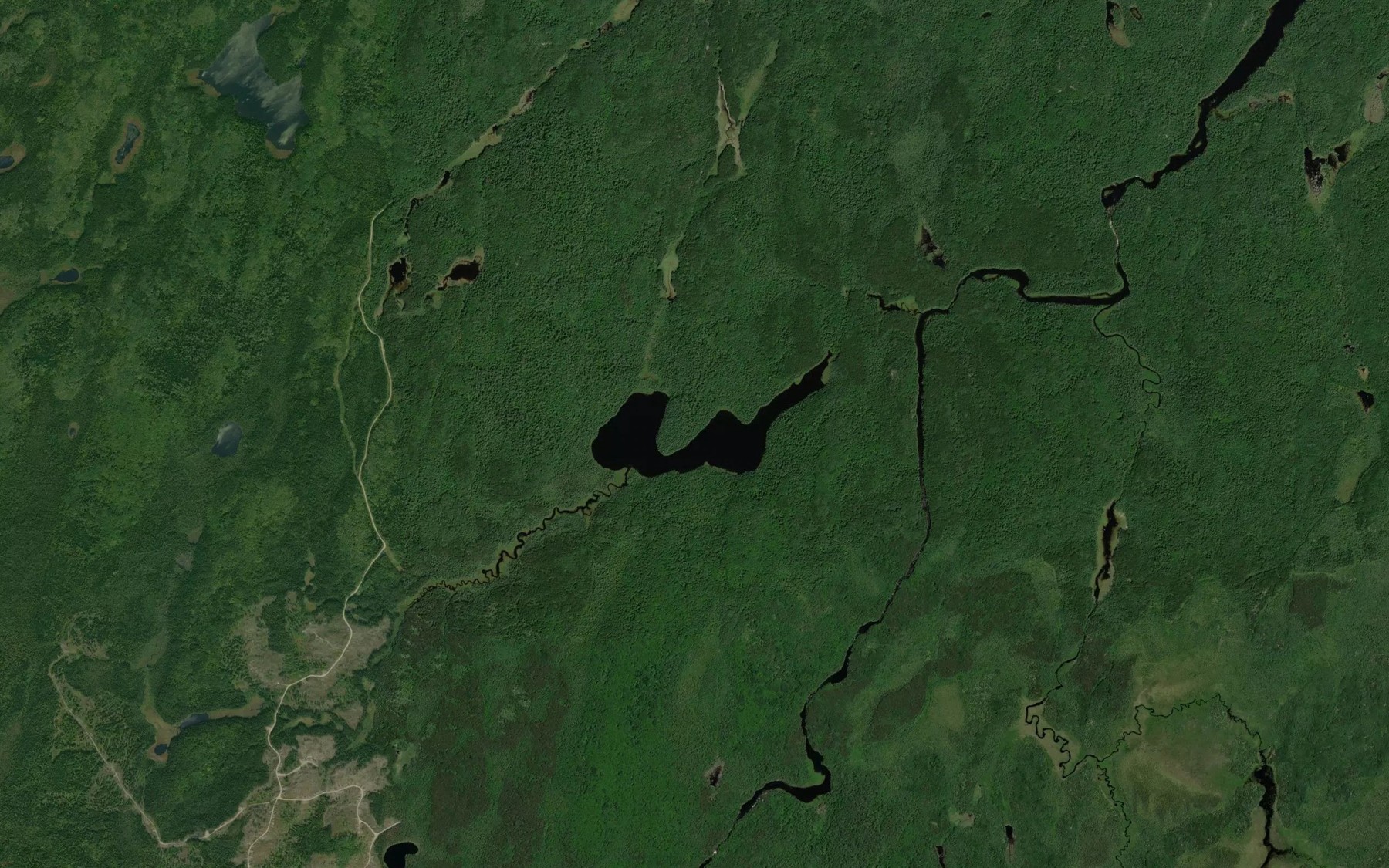 Satellite map of the Rapat Lake