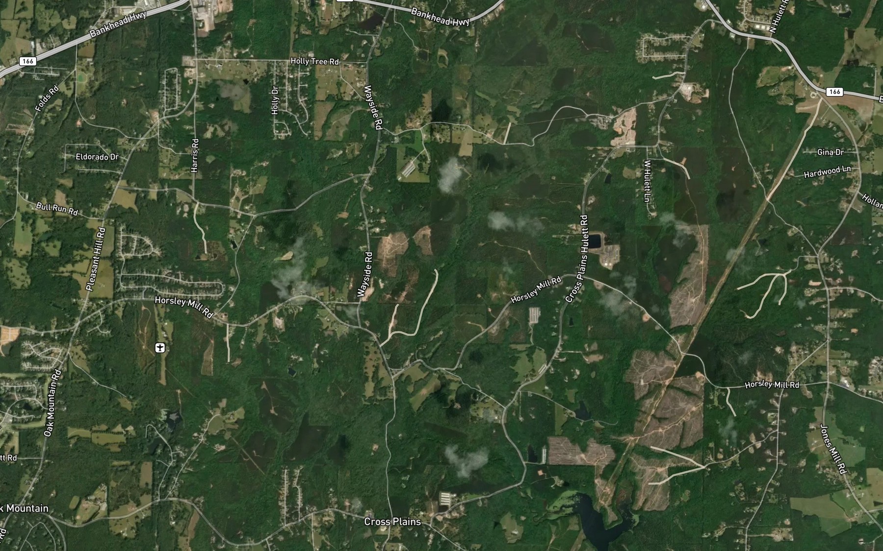 Satellite map of the Norman Creek