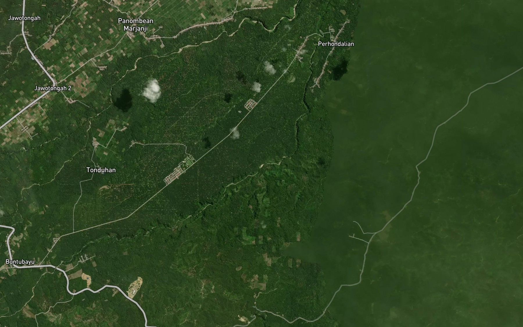 Satellite map of the Bah Hapasoh