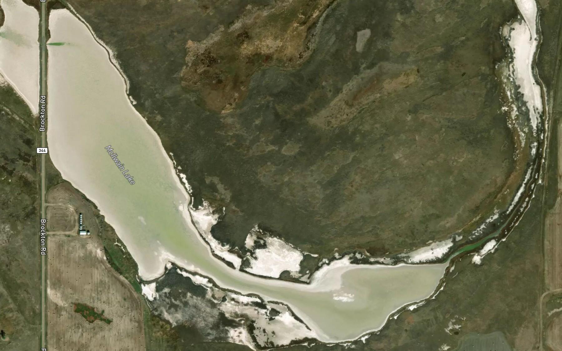 Satellite map of the McIlwain Lake